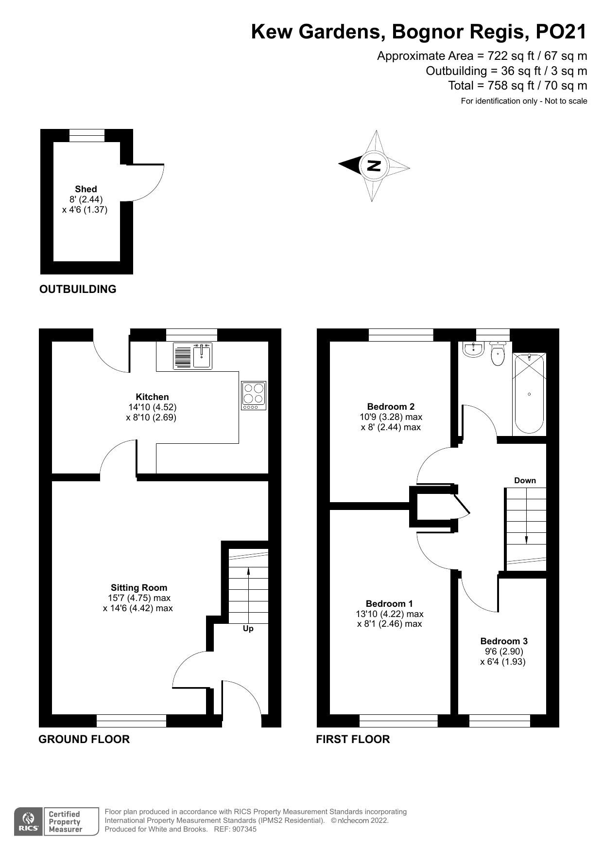 3 bed semidetached house for sale in Kew Gardens, Bognor Regis, West