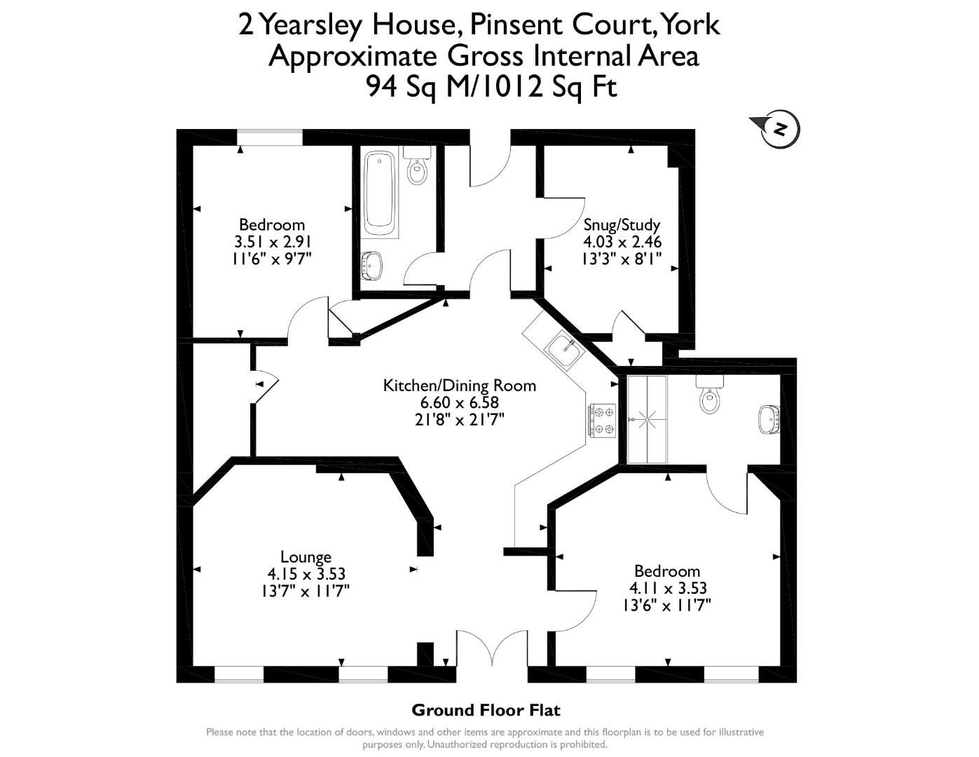 2 bed flat for sale in Yearsley House, Pinsent Court, York YO31 Zoopla