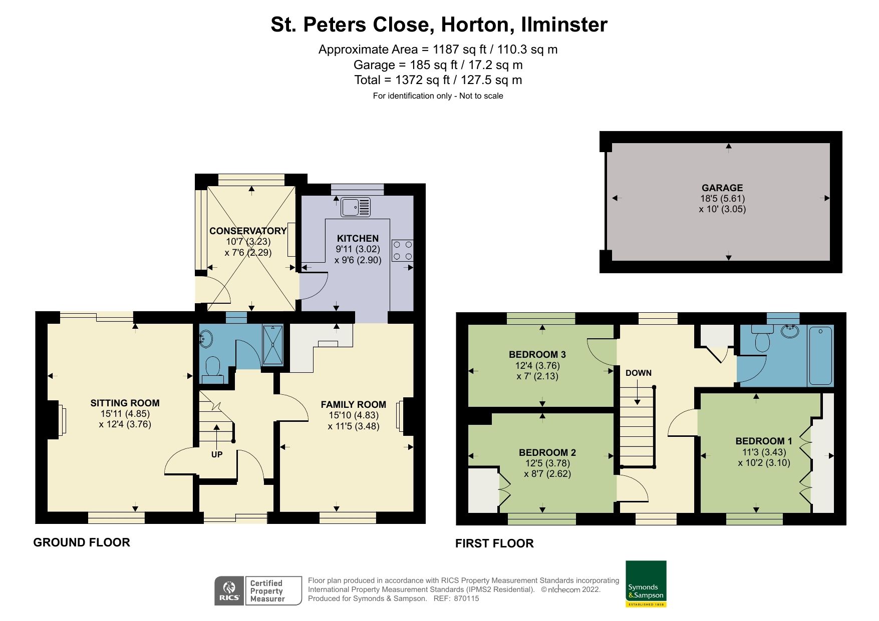 3 bed detached house for sale in St. Peters Close, Horton, Ilminster