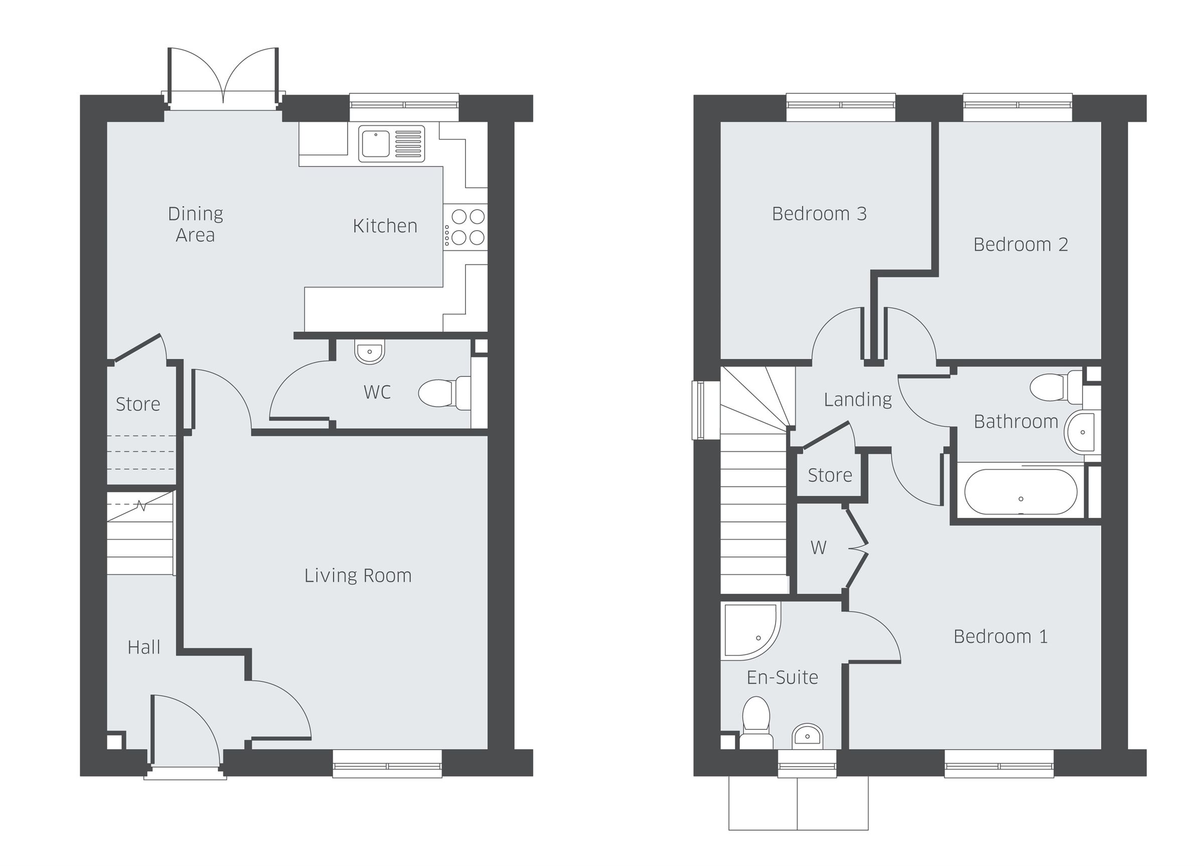 New home, 3 bed end terrace house for sale in Long Street, Wheaton
