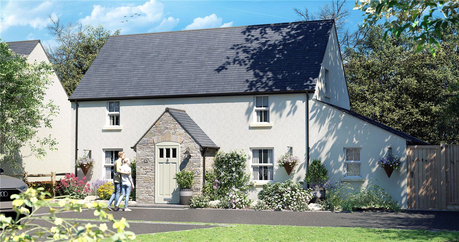 New home, 3 bed detached house for sale in Upper Nash, Lamphey, Pembroke, Pembrokeshire SA71
