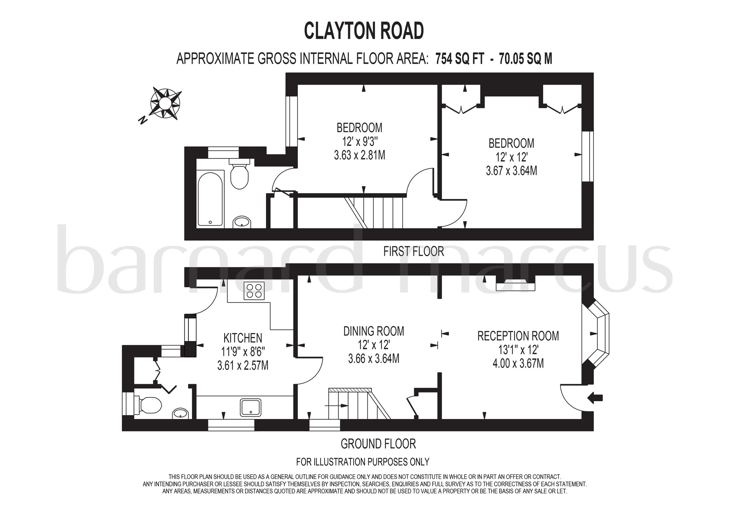 2 bed semidetached house for sale in Clayton Road, Chessington KT9