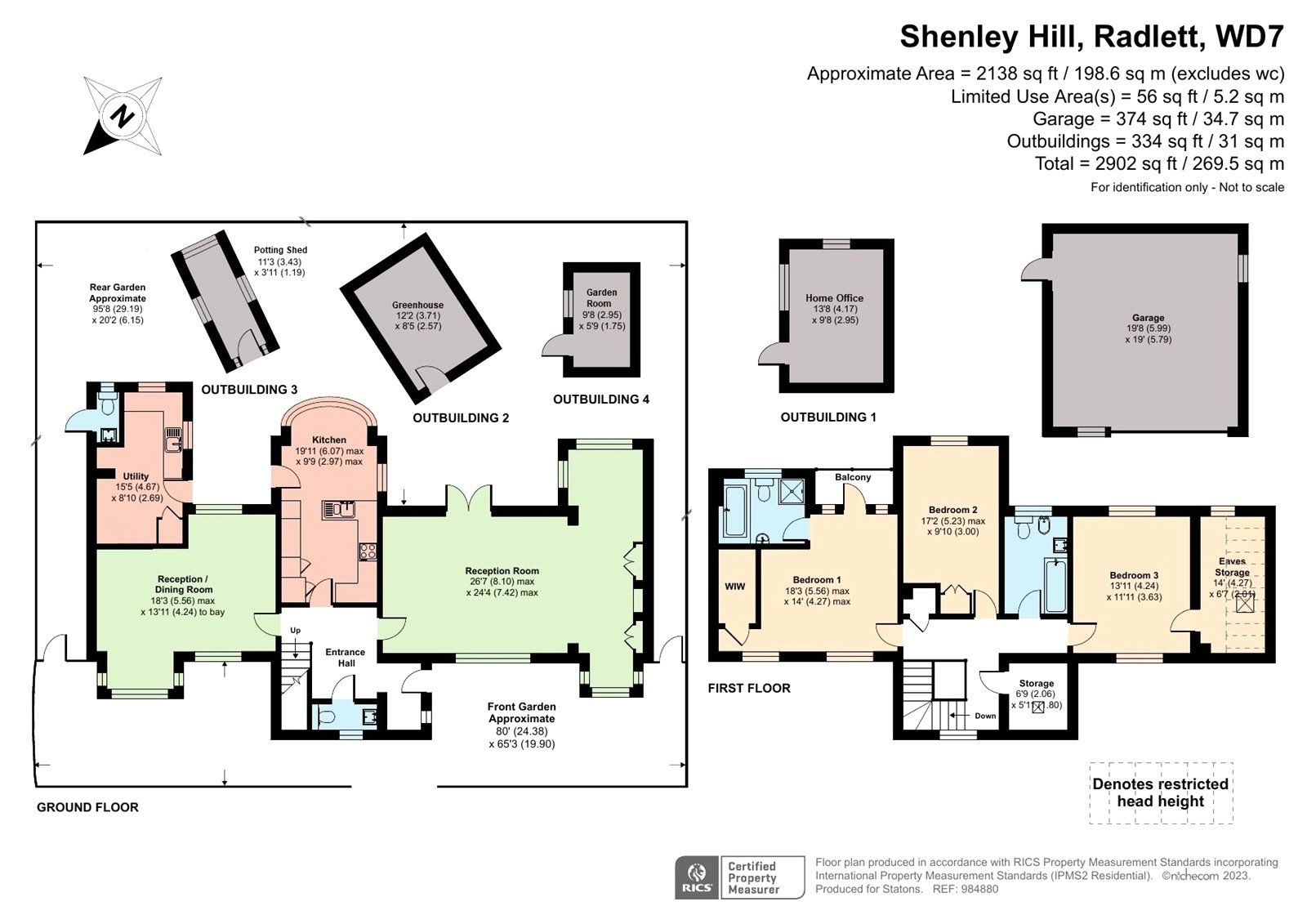3 bed detached house for sale in Shenley Hill, Radlett, Hertfordshire