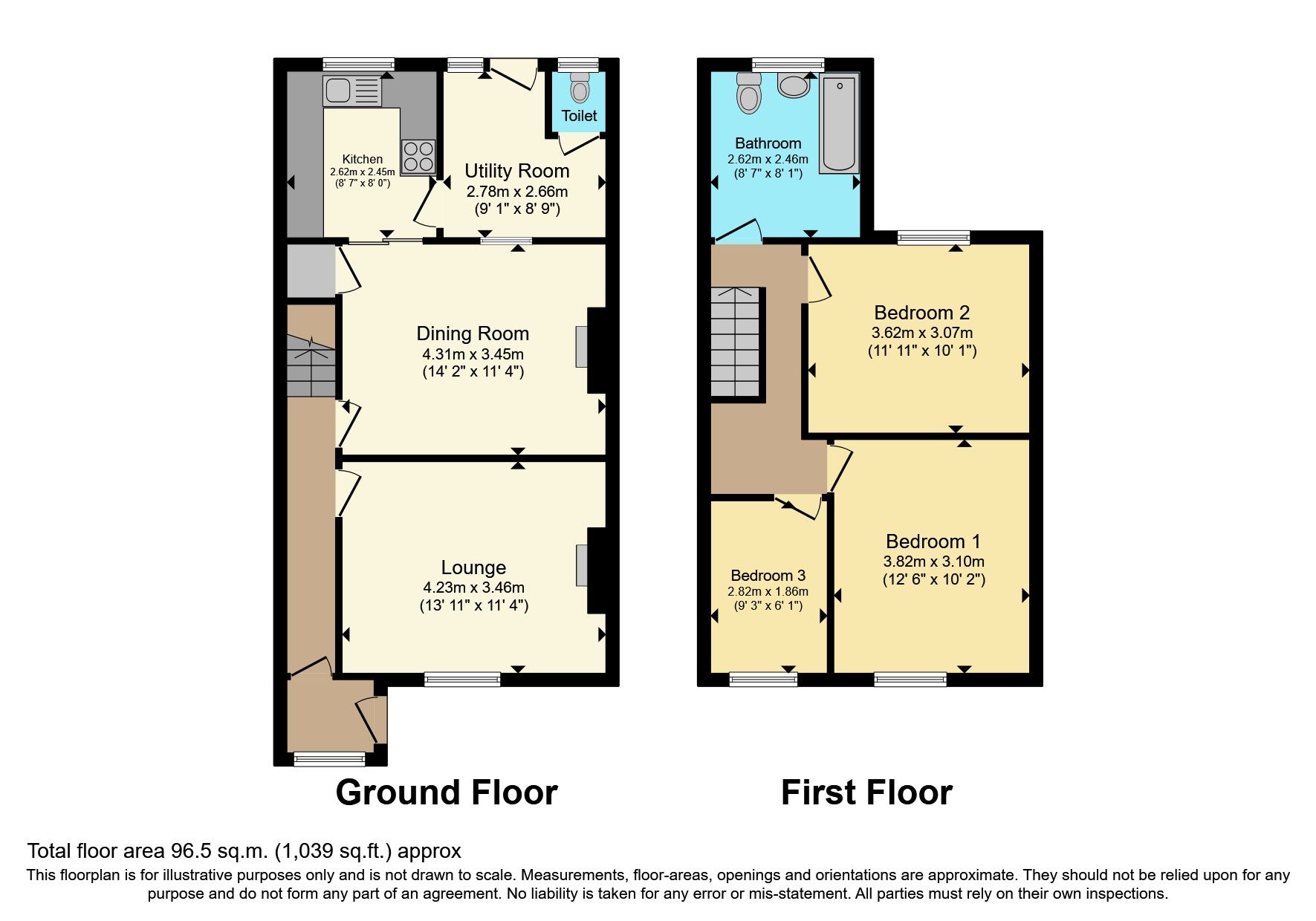 3 bed terraced house for sale in Denys View, Moorland Road, Indian