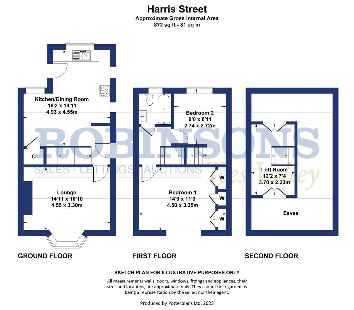 2 bed semidetached house for sale in Harris Street, Darlington DL1