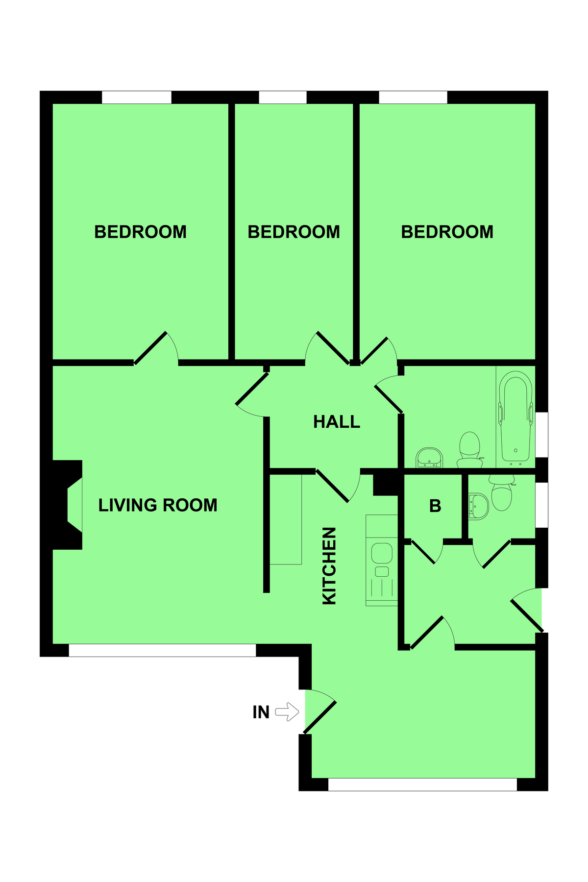 3 bed detached bungalow for sale in Green Courts, WintertonOnSea