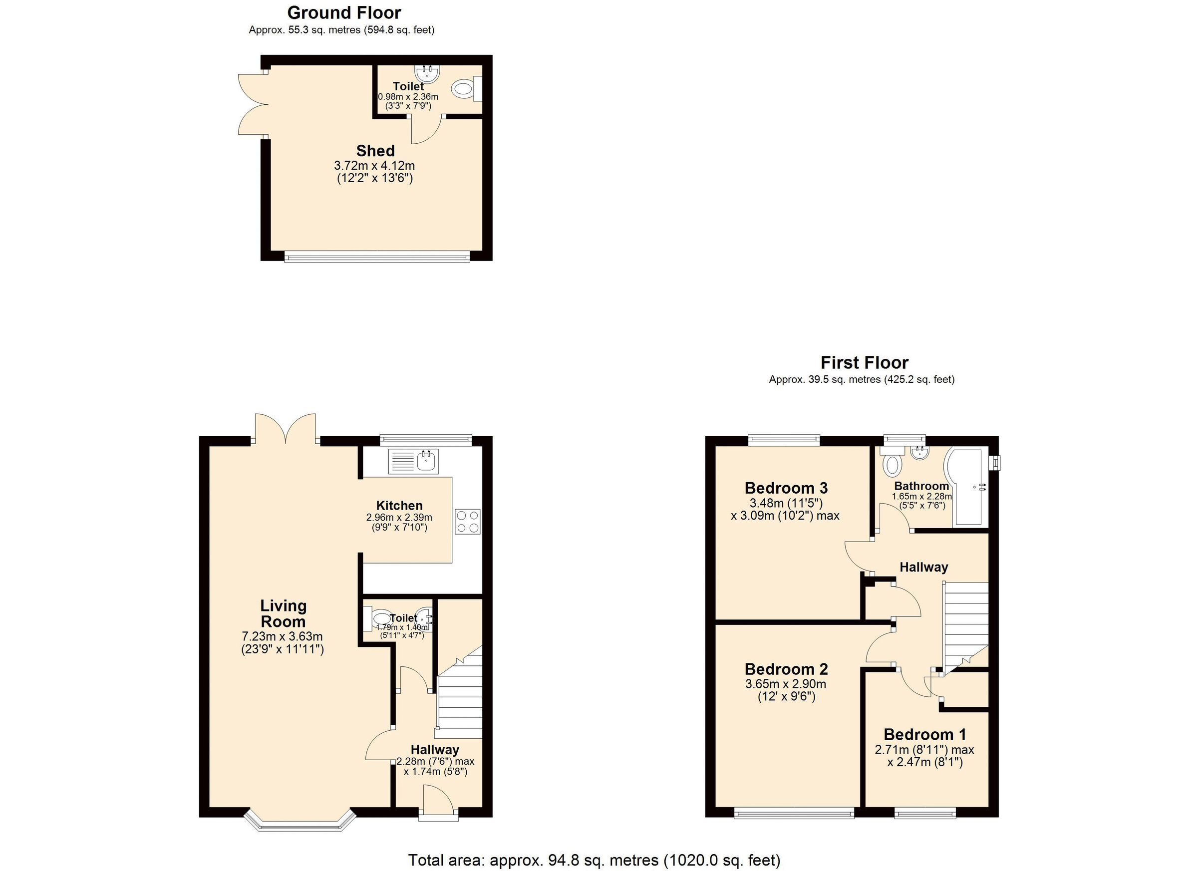 3 bed semidetached house for sale in Holly Bank, Ackworth, Pontefract