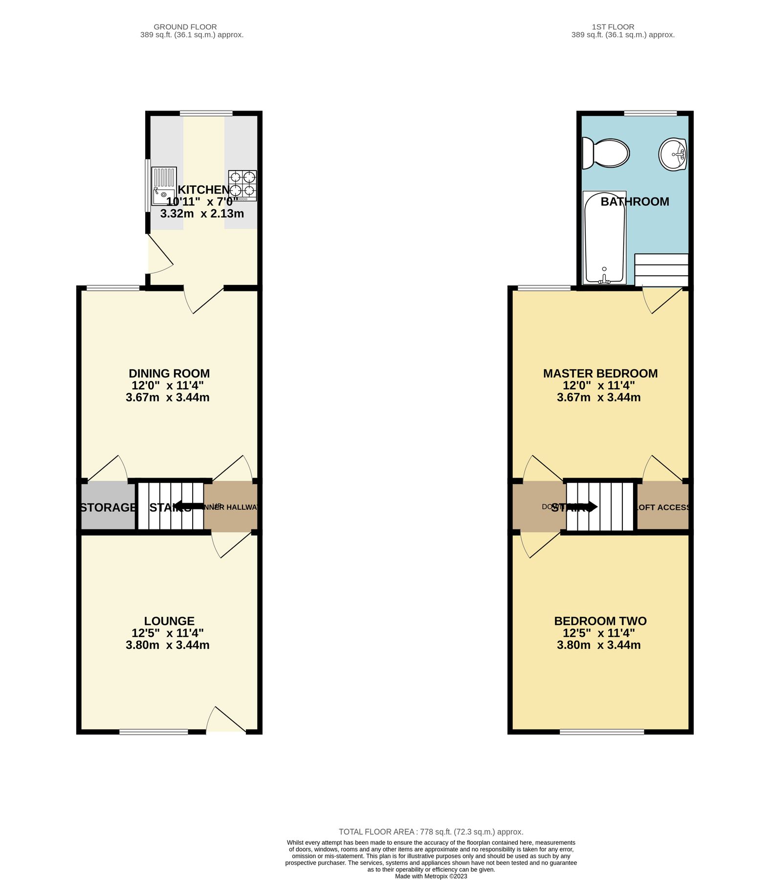 2 bed terraced house for sale in Carr Lane, South Kirkby, Pontefract