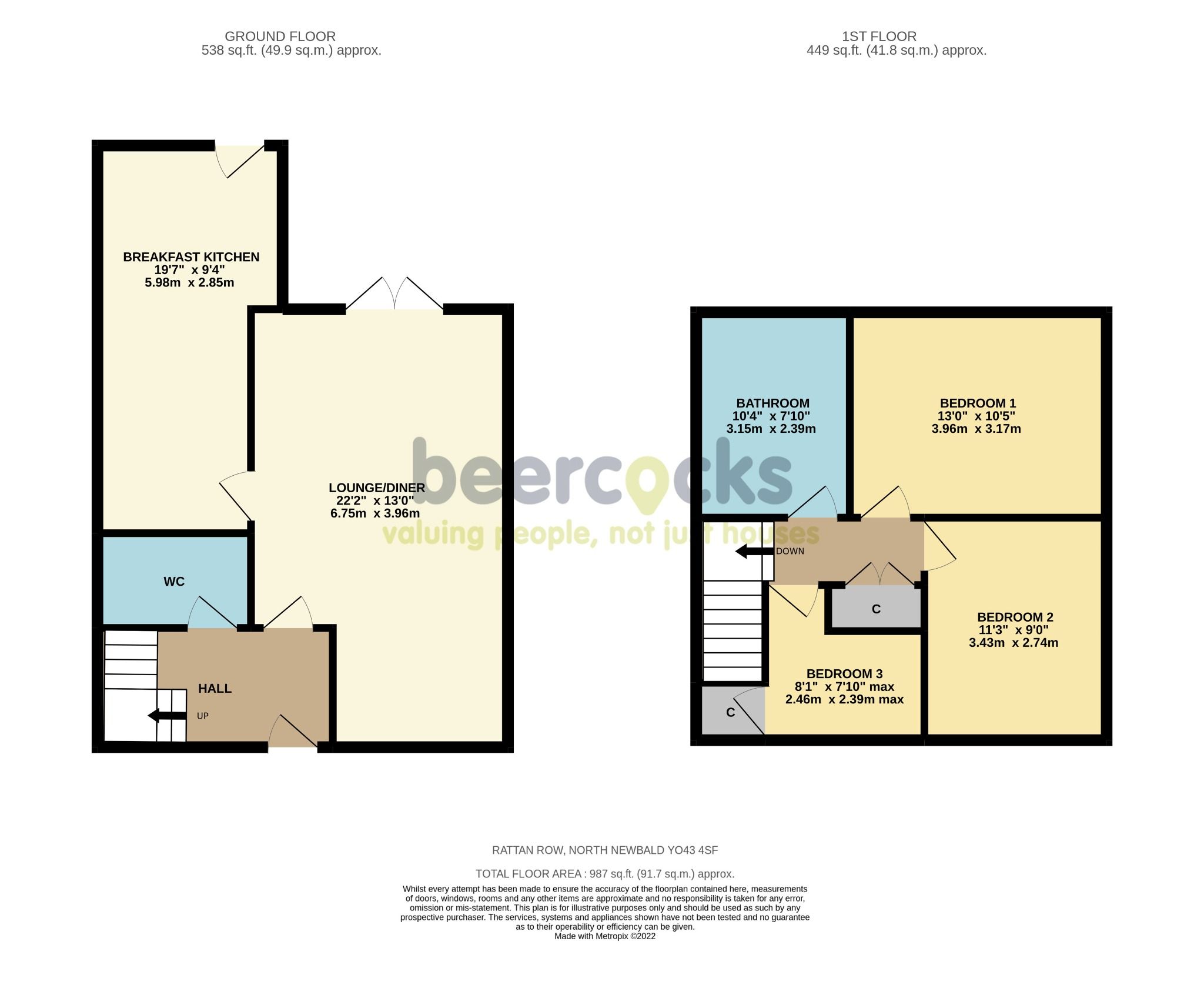3 bed detached house for sale in Ratten Row, North Newbald, York YO43