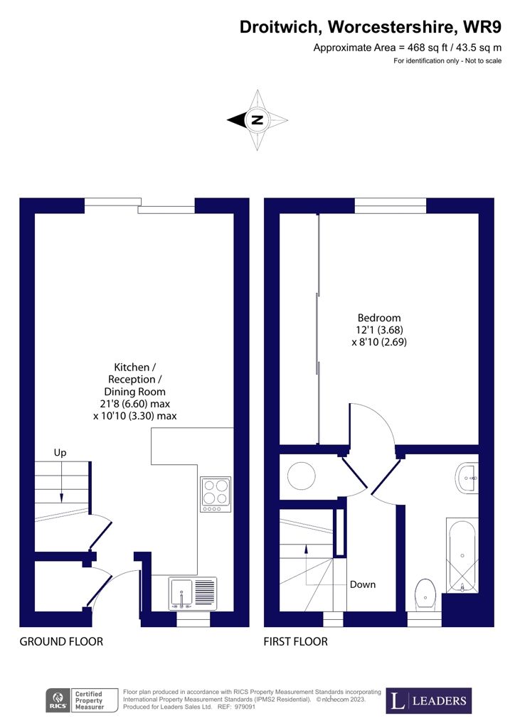 1 bed terraced house for sale in Meadow Road, Droitwich, Worcestershire WR9 Zoopla