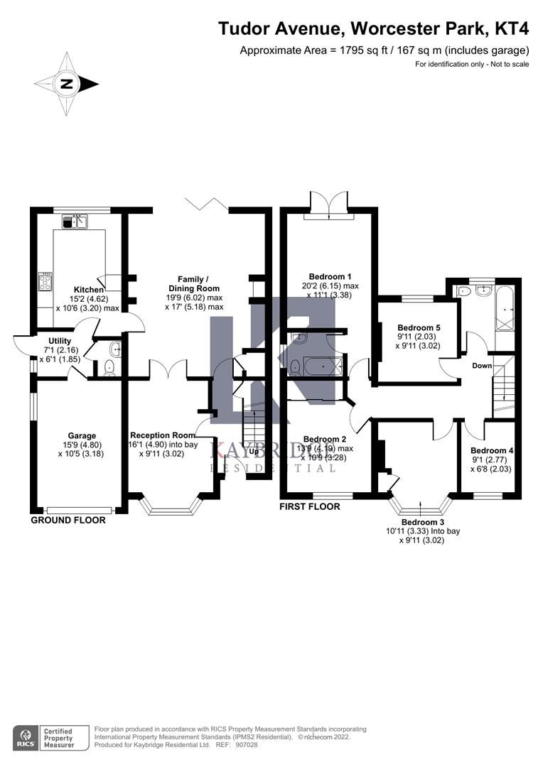 5 bed semidetached house for sale in Tudor Avenue, Worcester Park KT4