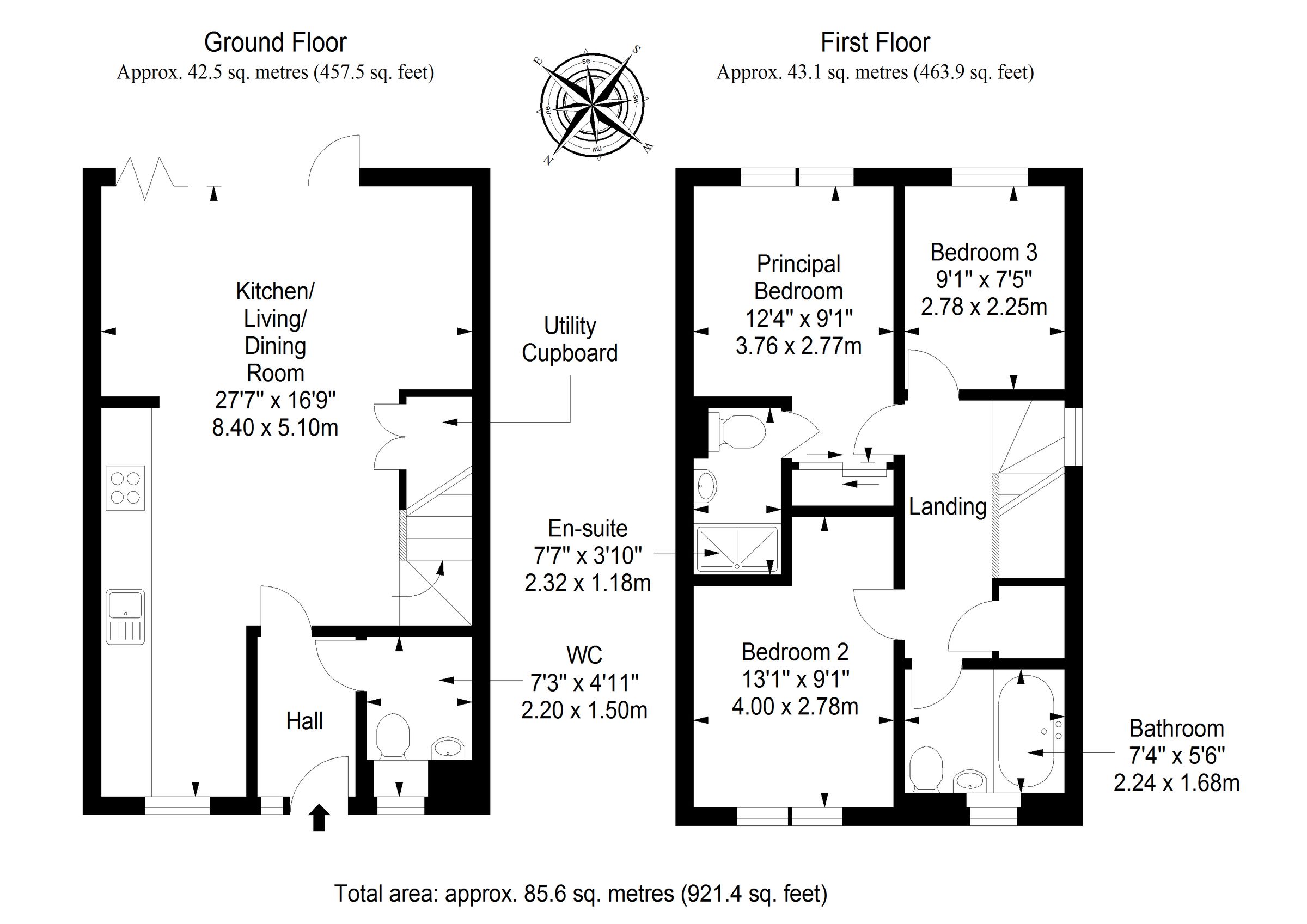 3 bed semidetached house for sale in 66 Manderson Drive, Dunbar EH42