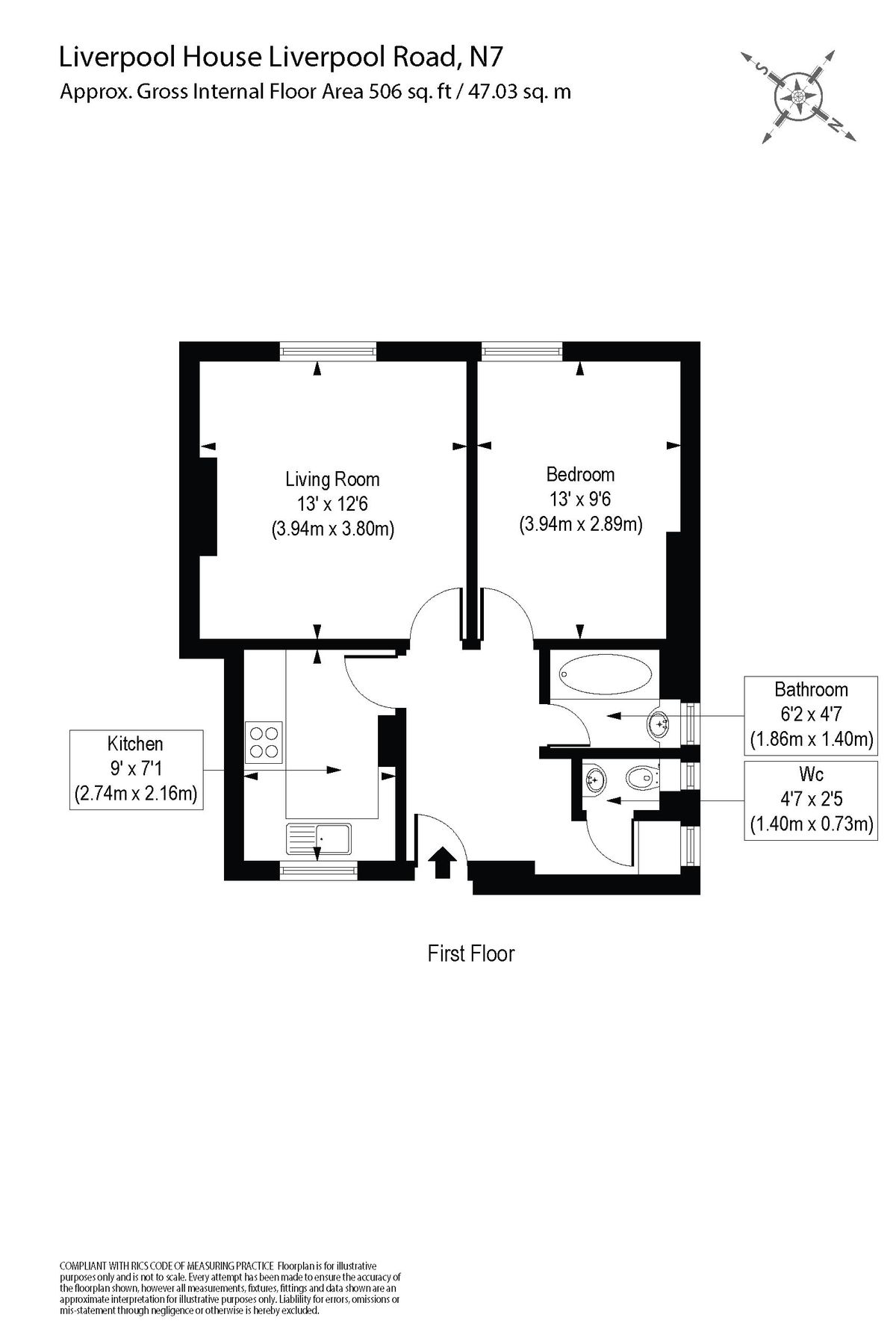 1 bed flat to rent in Liverpool House, London N7 Zoopla
