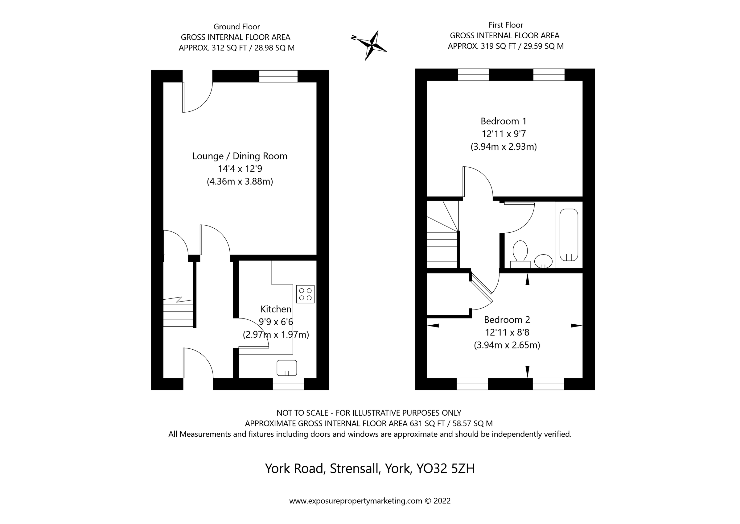 2 bed end terrace house for sale in York Road, Strensall, York YO32