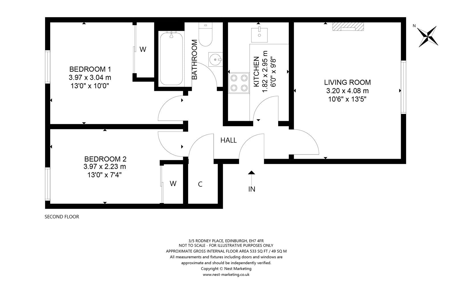 2 bed flat for sale in Rodney Place, Edinburgh, Midlothian EH7 Zoopla