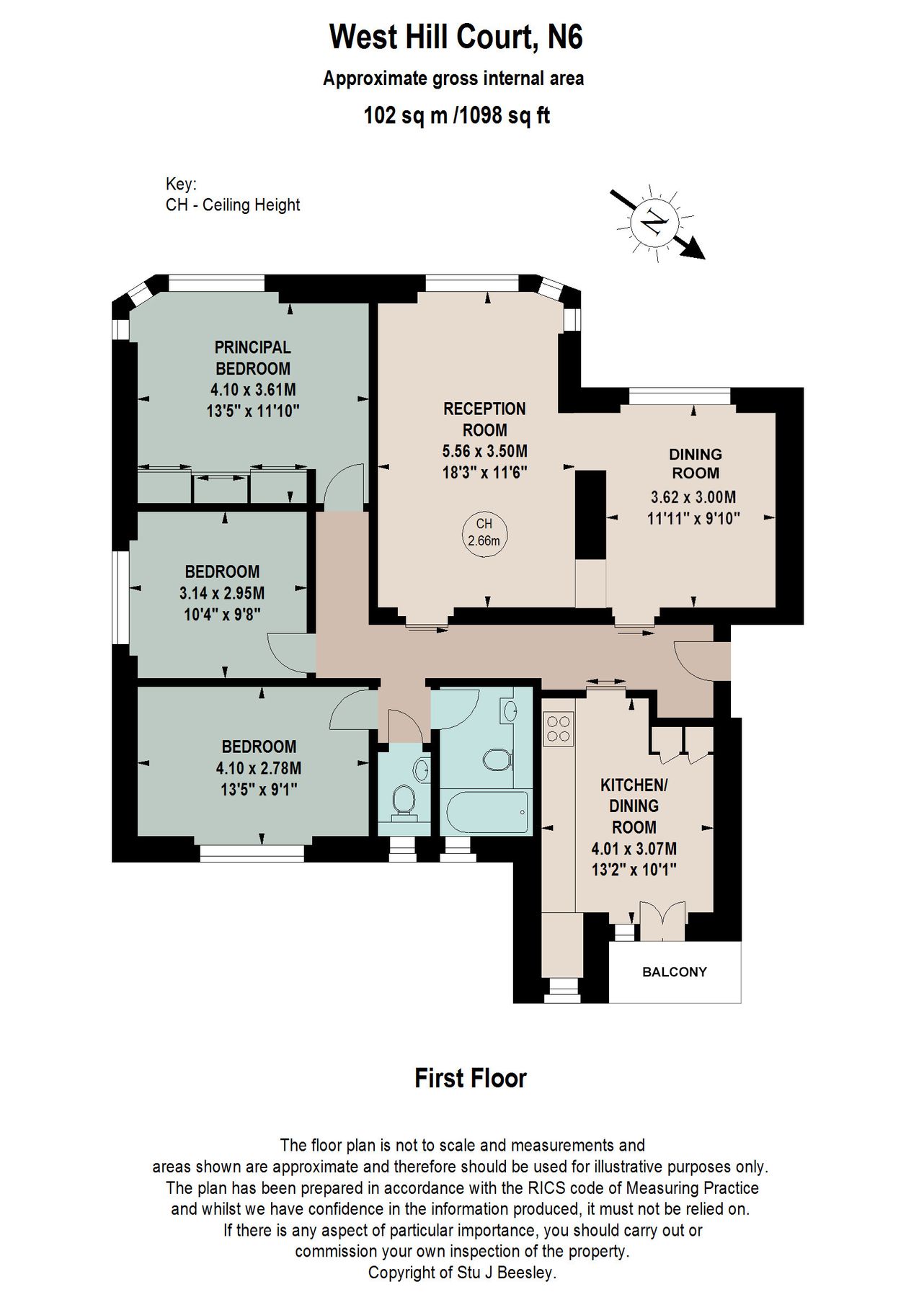 3 bed flat for sale in Millfield Lane, Highgate, London N6 Zoopla