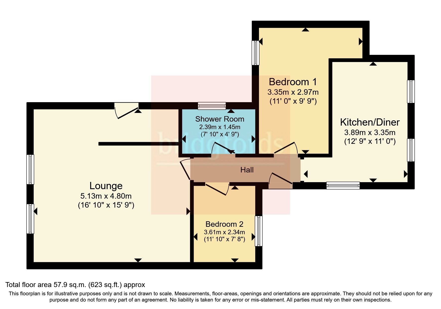 2 bed bungalow for sale in Springfield Road North, Coppull, Chorley