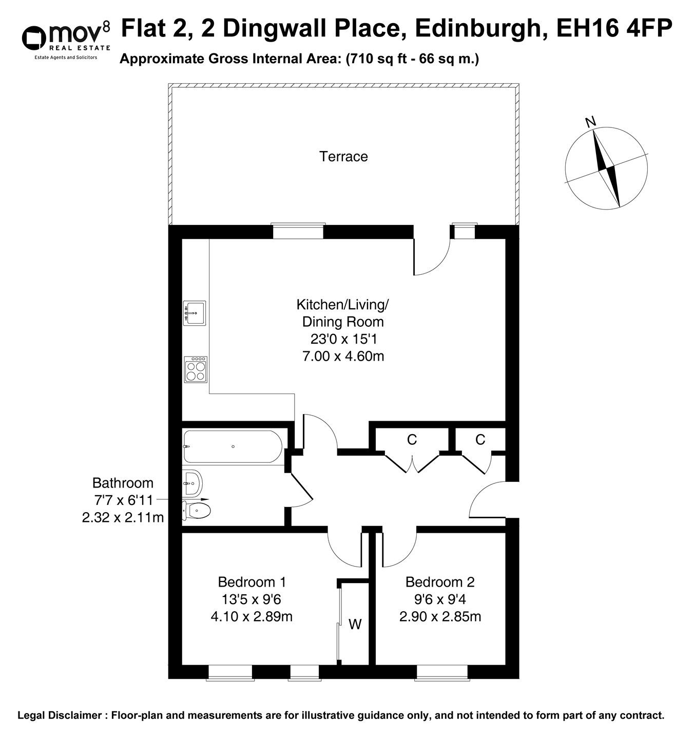 2 bed flat for sale in Dingwall Place, Craigmillar, Edinburgh EH16 Zoopla