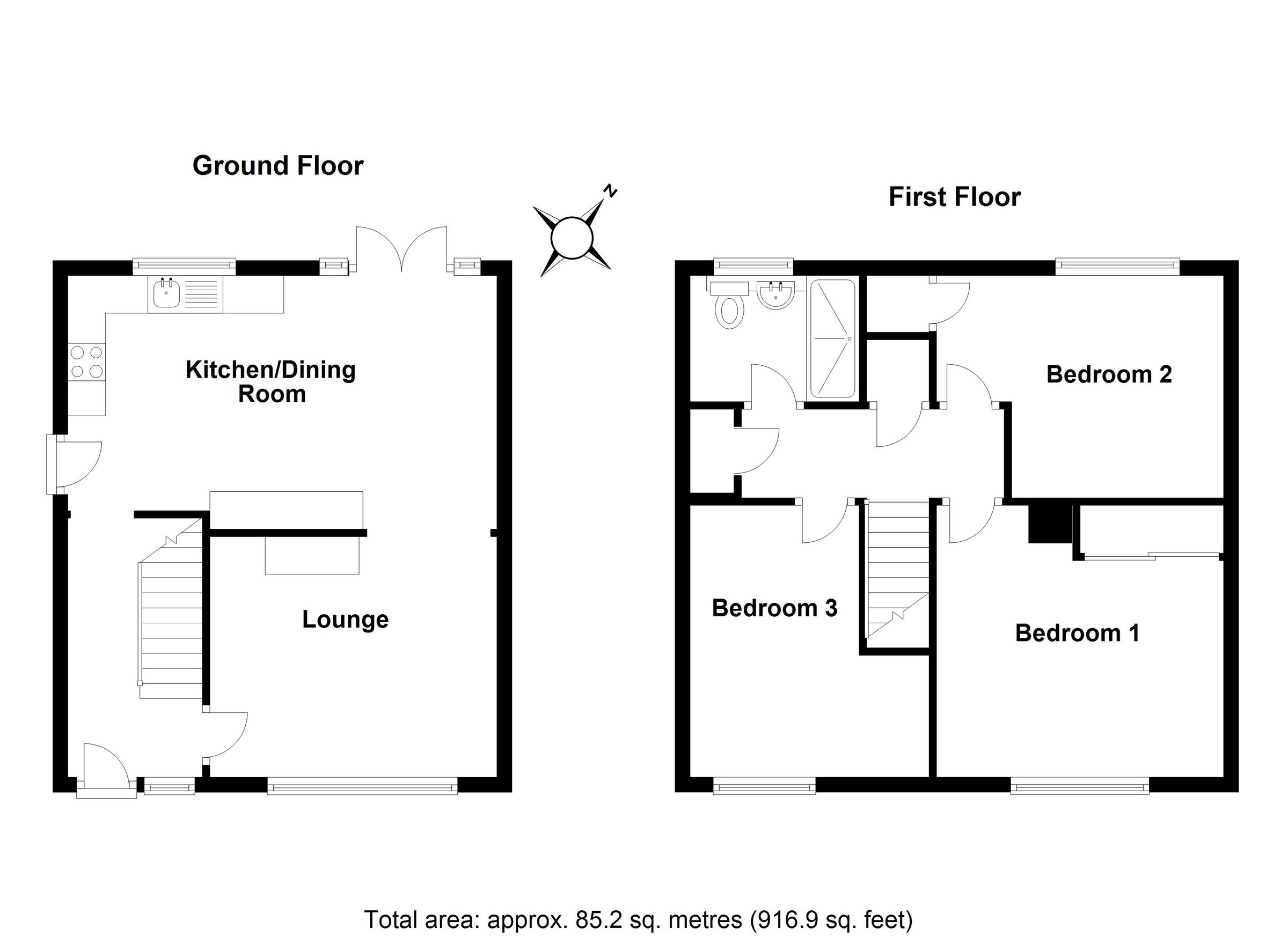 3 bed end terrace house for sale in Harvey Road, Stevenage