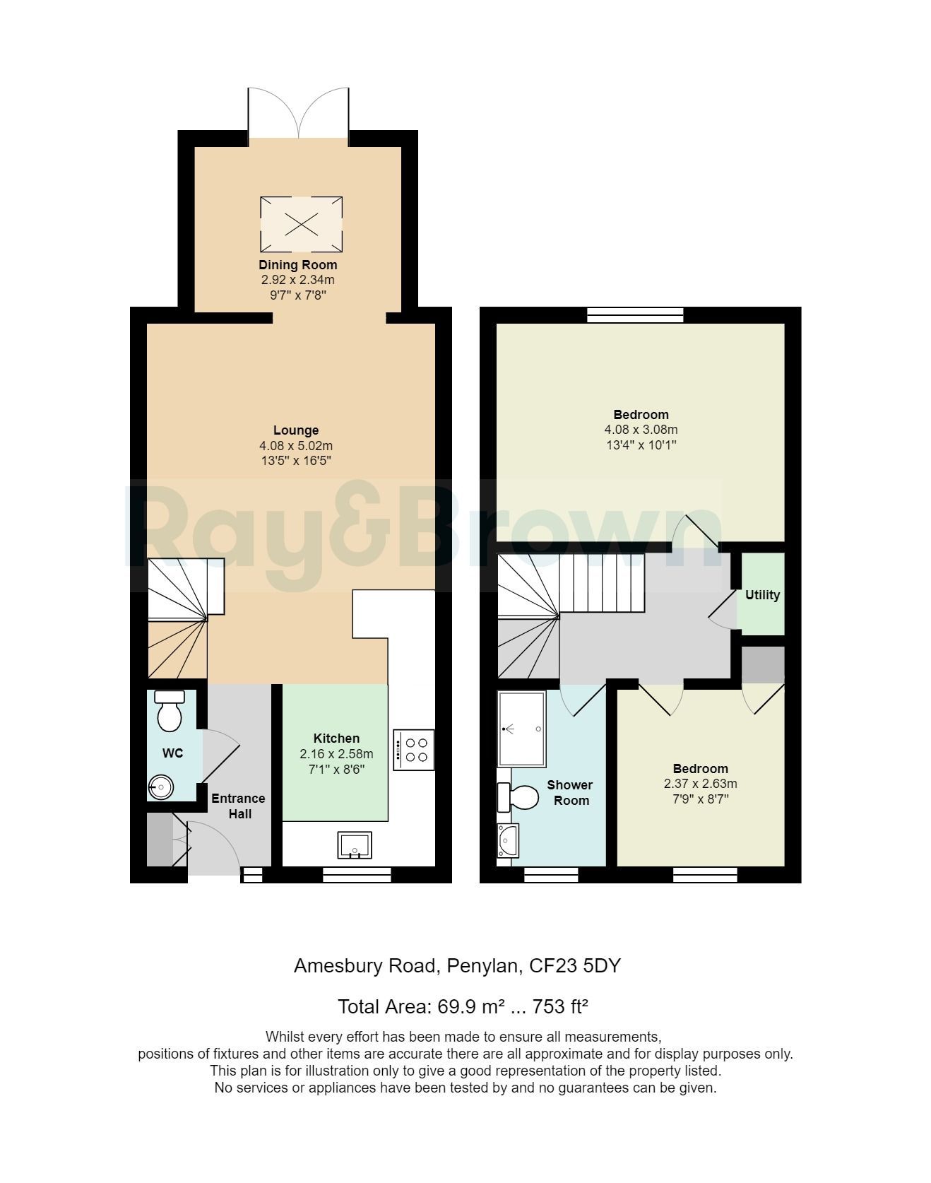 2 bed semidetached house for sale in Amesbury Road, Penylan, Cardiff