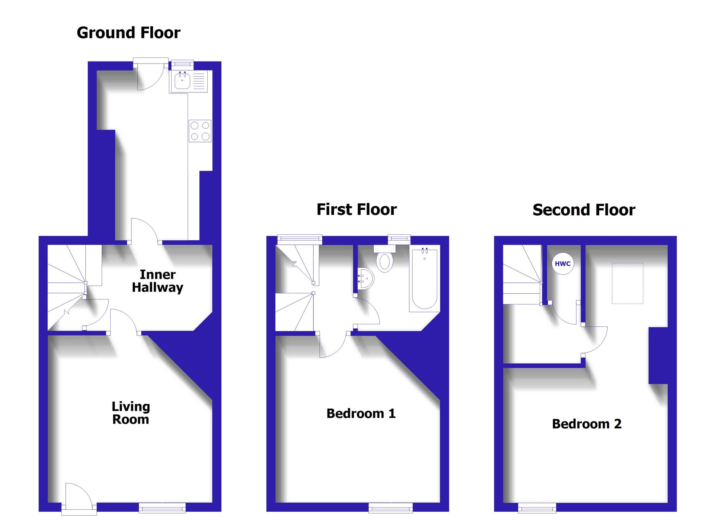 2 bed terraced house for sale in High Street, Cleobury Mortimer