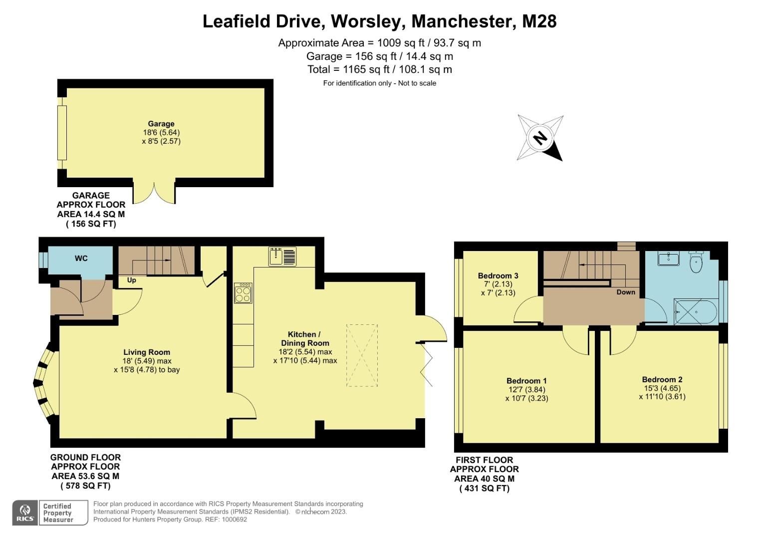 3 bed semidetached house for sale in Leafield Drive, Worsley