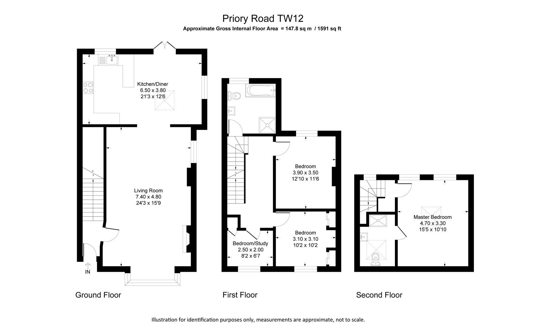 4 bed end terrace house for sale in Priory Road, Hampton TW12 Zoopla