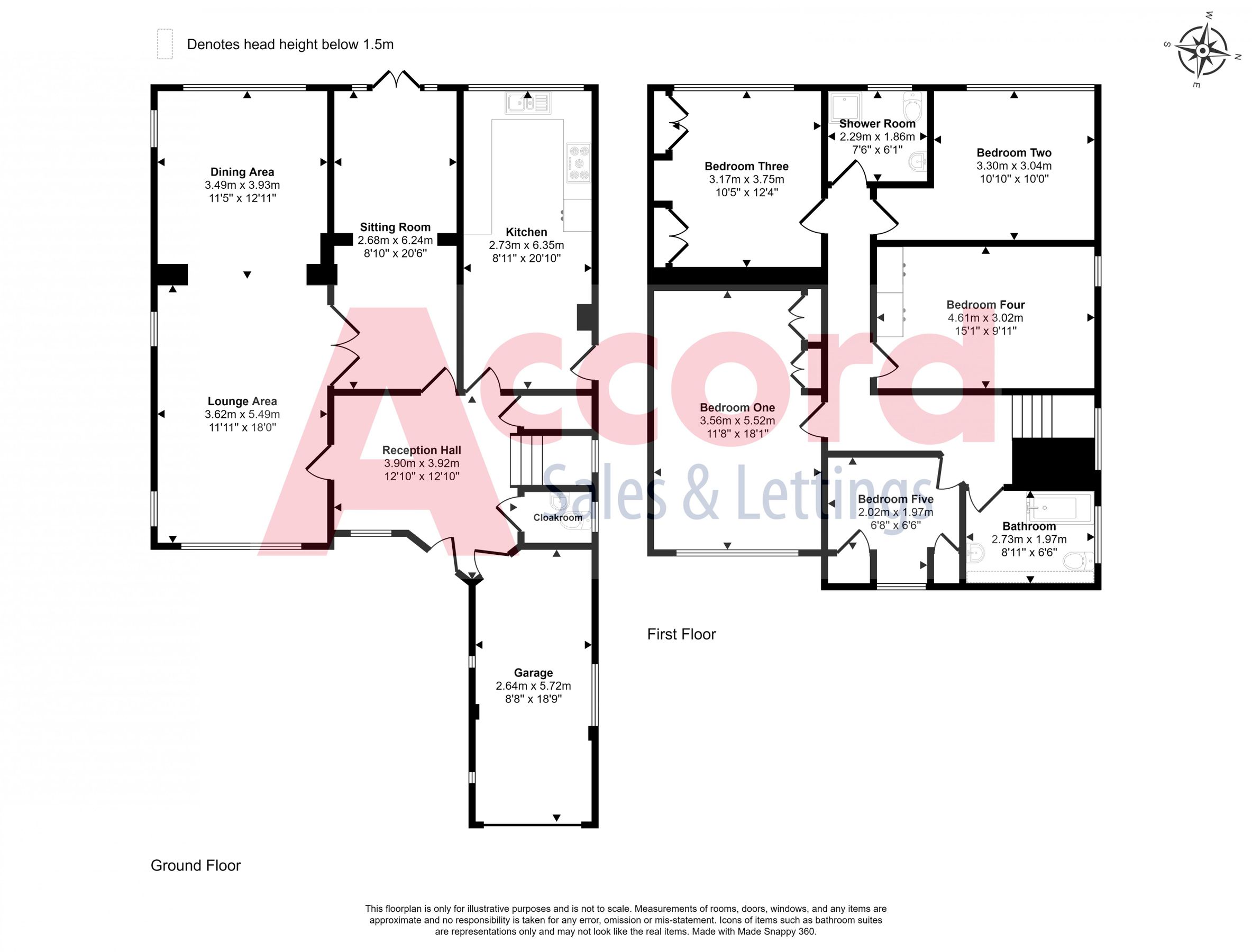5 bed detached house for sale in Heaton Grange Road, Gidea Park