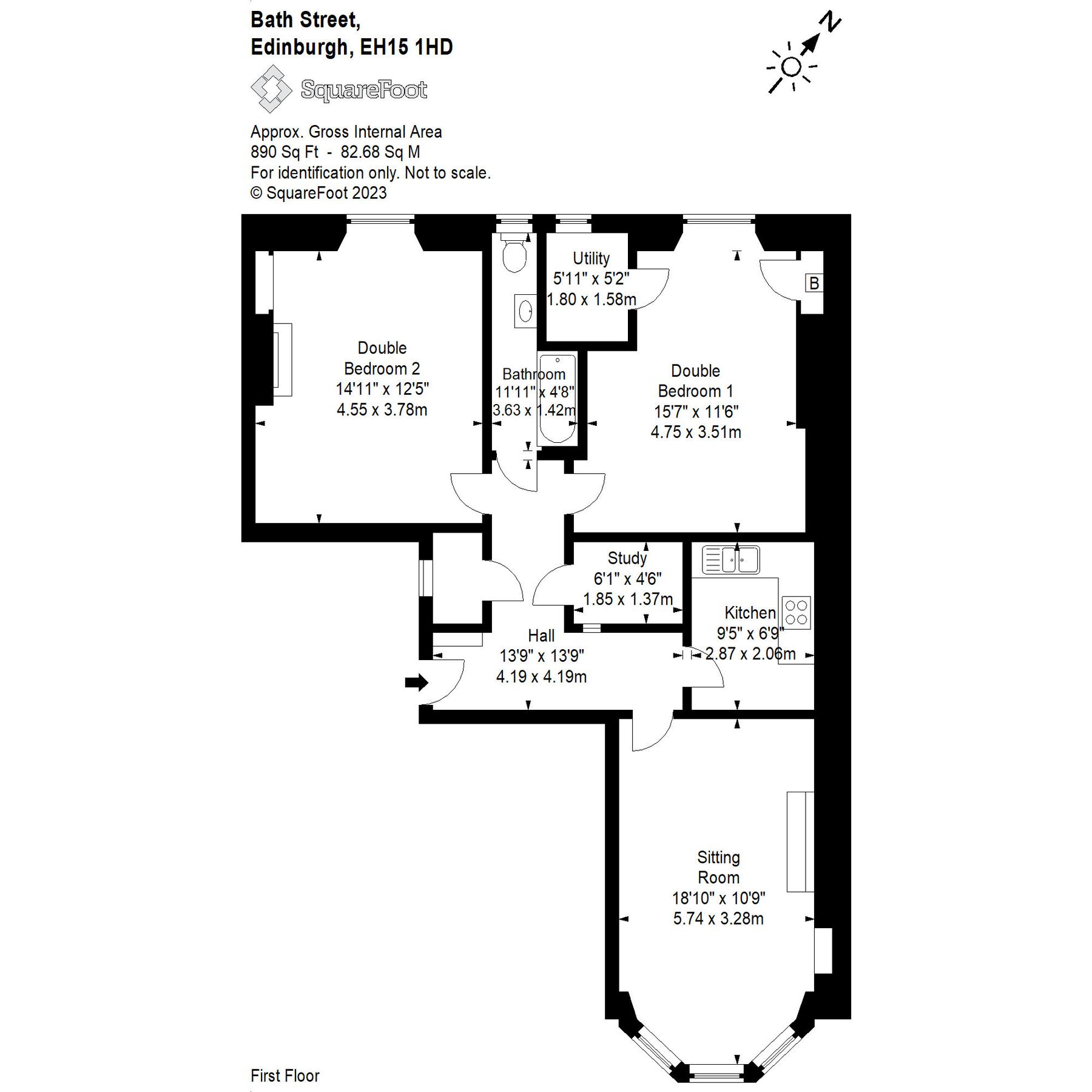 2 bed flat for sale in 36/1 Bath Street, Portobello, Edinburgh EH15