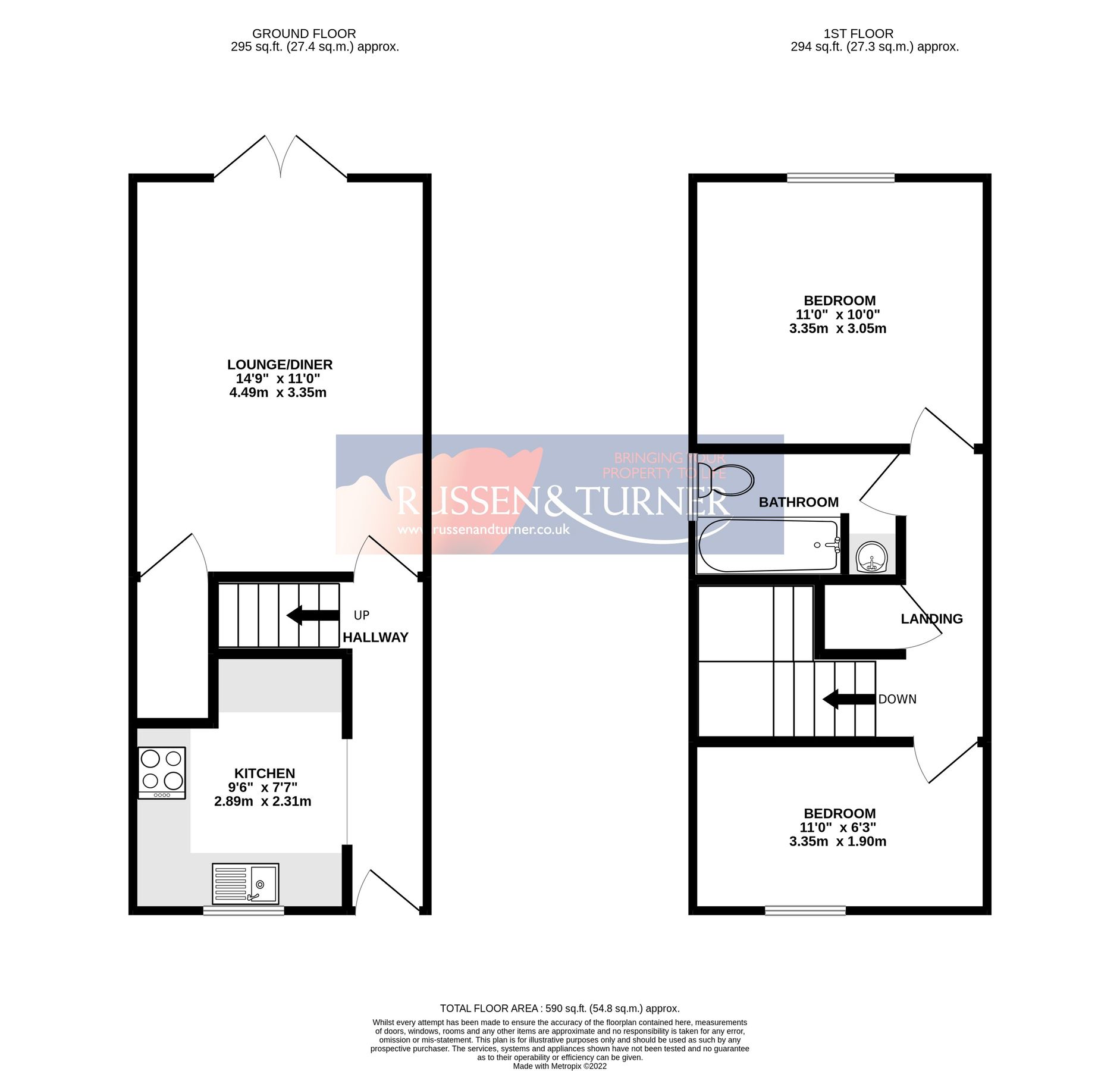 2 bed end terrace house for sale in Bedford Drive, King's Lynn PE30