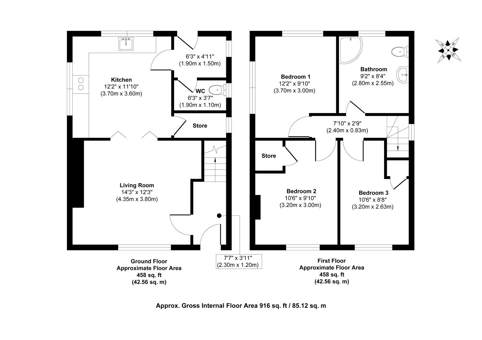 3 bed end terrace house for sale in Shaw Road, Edlington, Doncaster