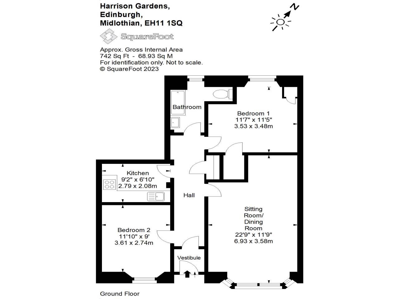 2 bed flat for sale in Harrison Gardens, Polwarth, Edinburgh EH11 Zoopla