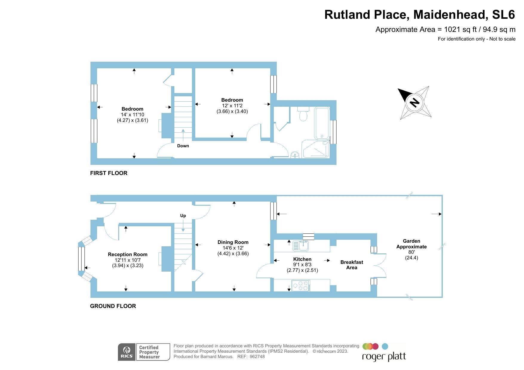 2 bed terraced house for sale in Rutland Place, Maidenhead SL6 Zoopla