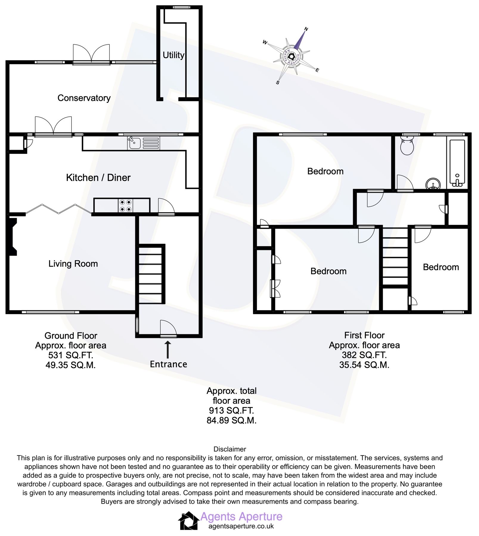3 bed terraced house for sale in Lambourne Crescent, Chigwell, Essex