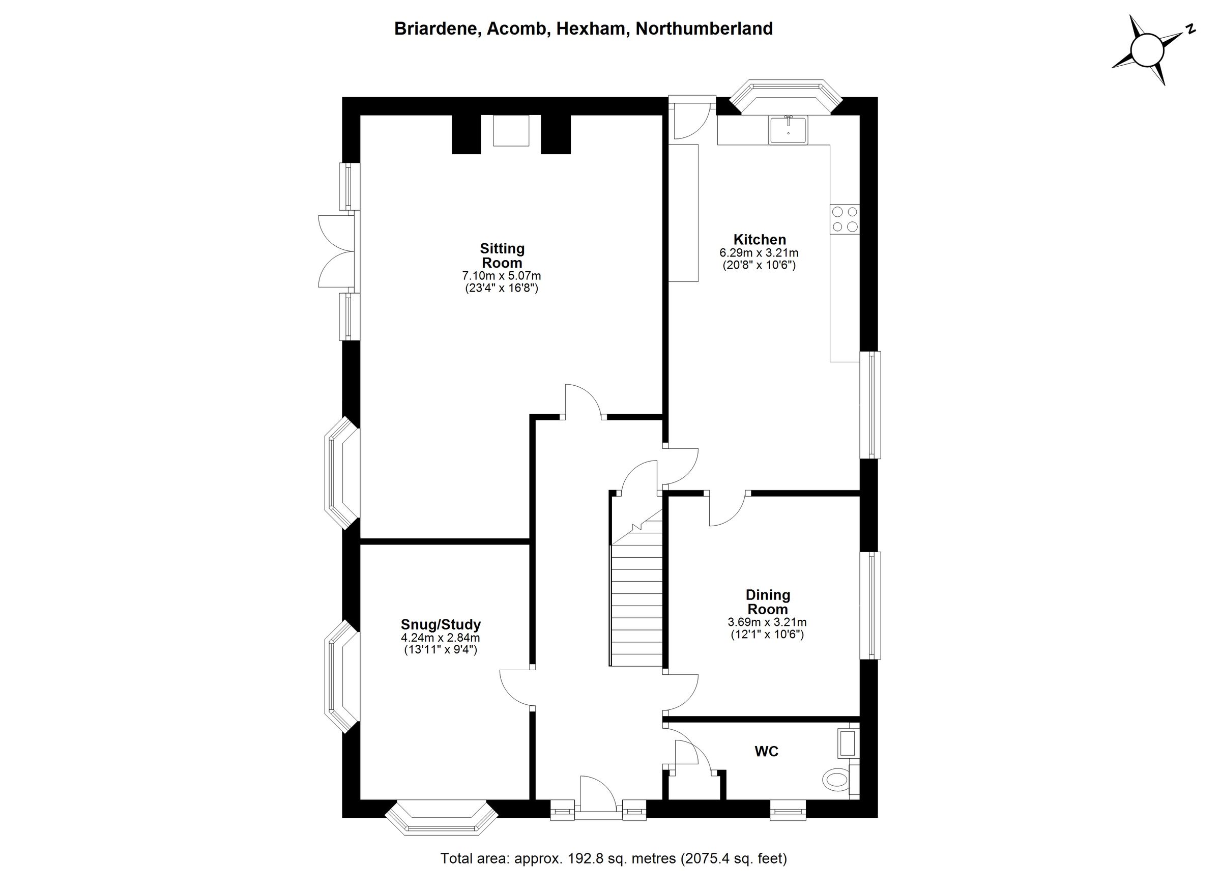 5 bed detached house for sale in Briardene, Hexham