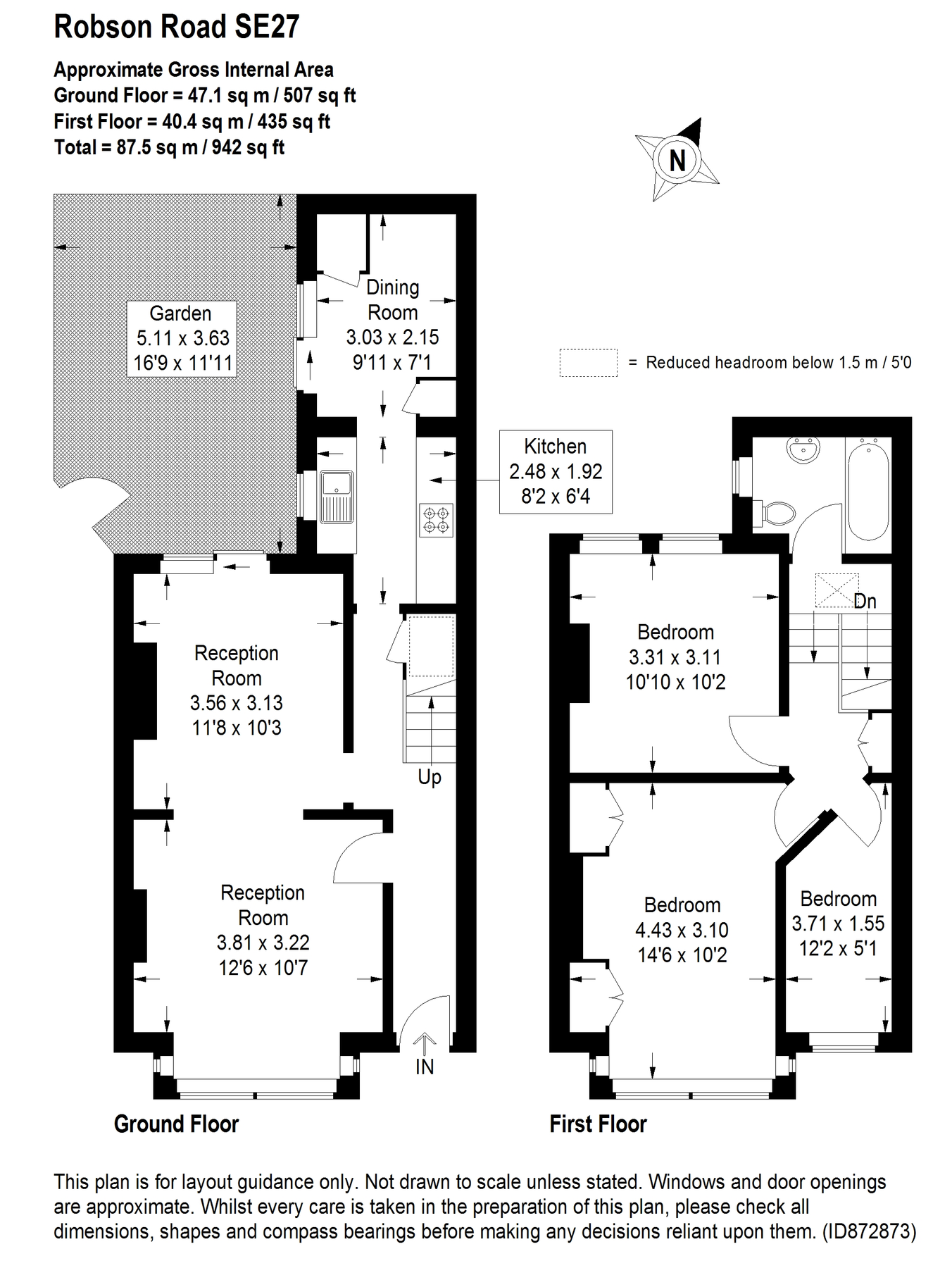 3 bed semidetached house for sale in Robson Road, West Norwood SE27