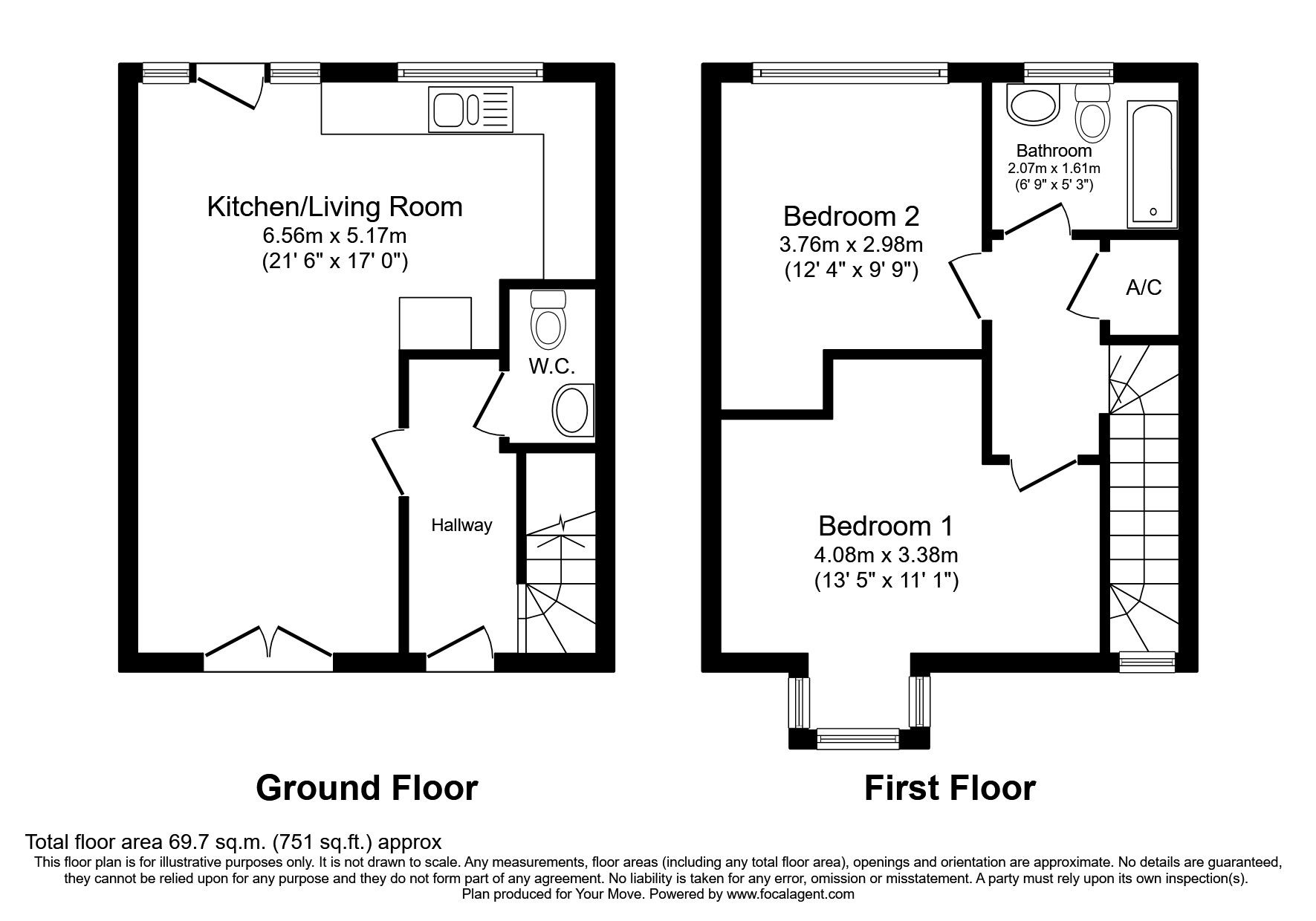 2 bed terraced house to rent in Wilkinson Gardens Sandy Lane, Redruth