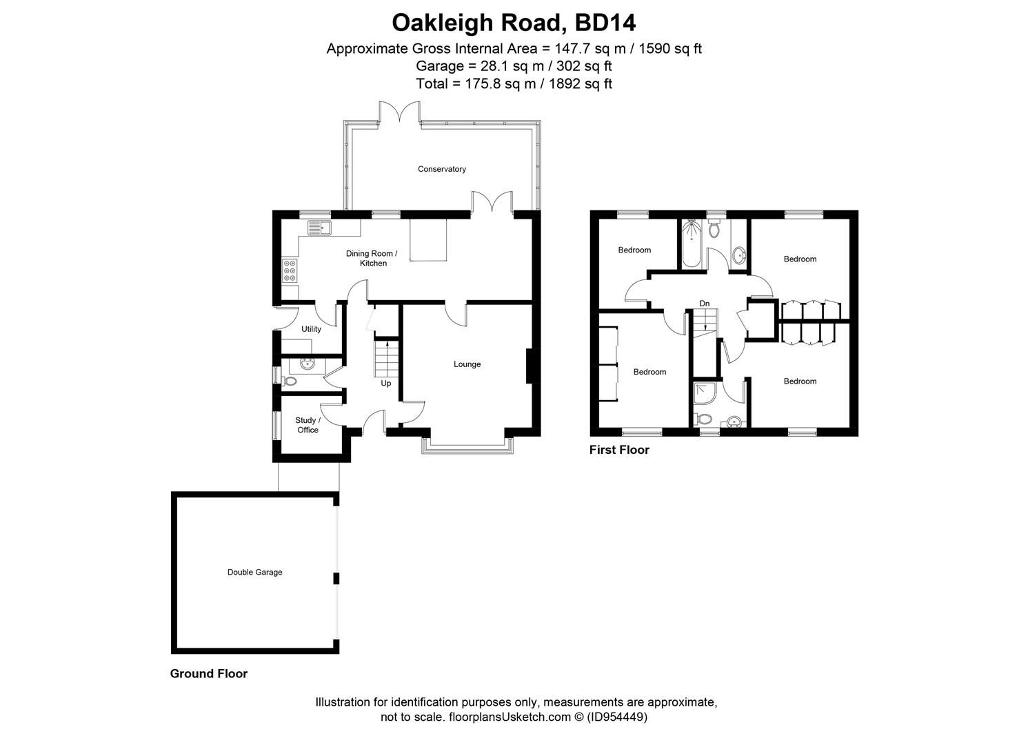 4 bed detached house for sale in Oakleigh Road, Clayton, Bradford BD14