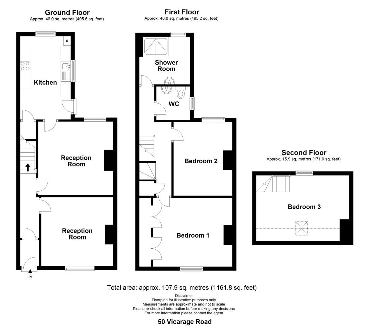 3 bed terraced house for sale in Vicarage Road, Kings Heath, Birmingham