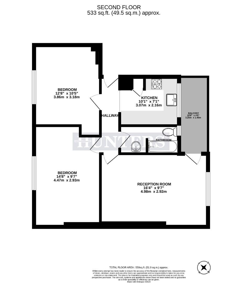 2 bed flat for sale in Denman House, Lordship Terrace, London N16 Zoopla