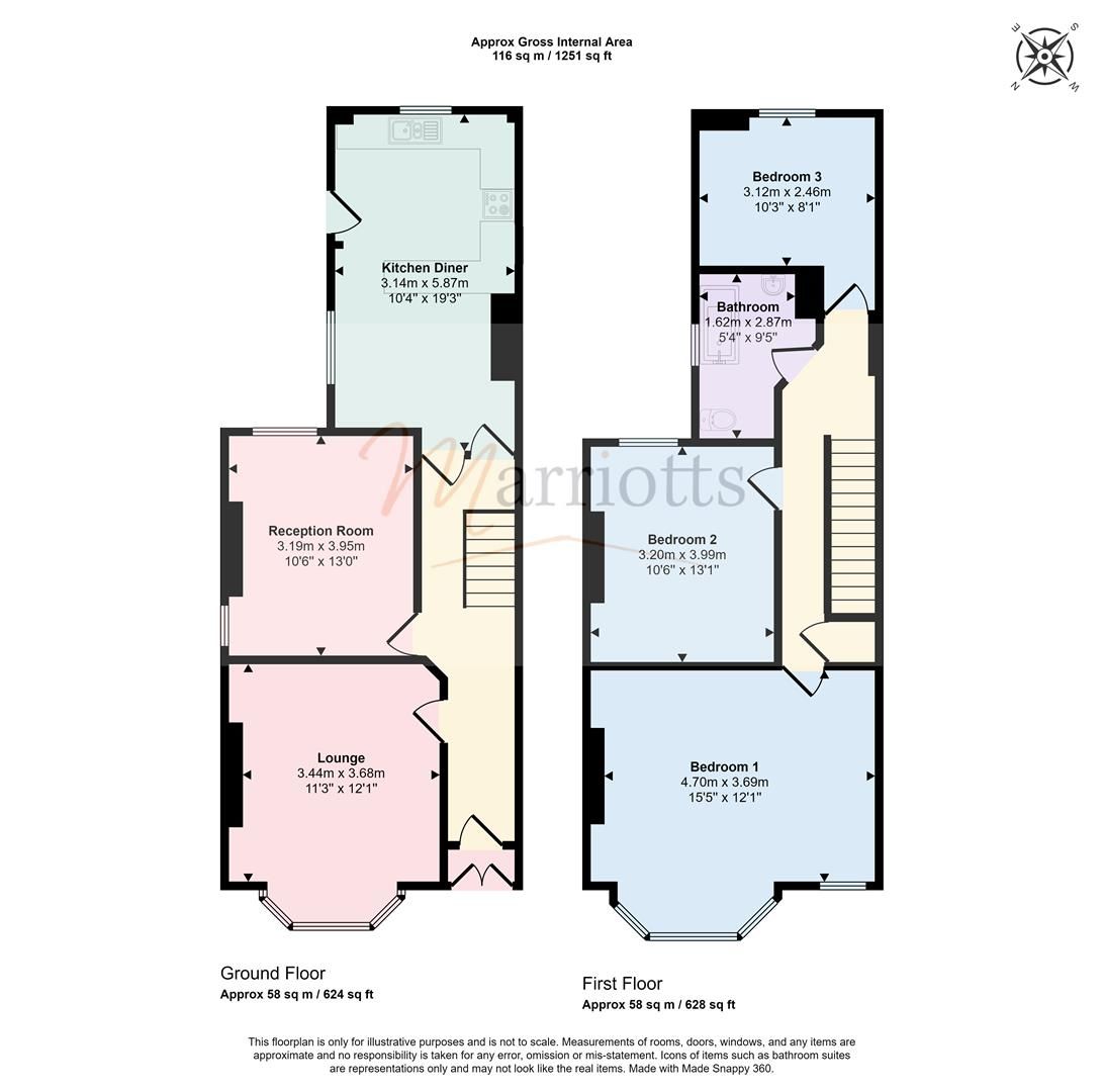 3 bed semidetached house for sale in Haywood Road, Mapperley