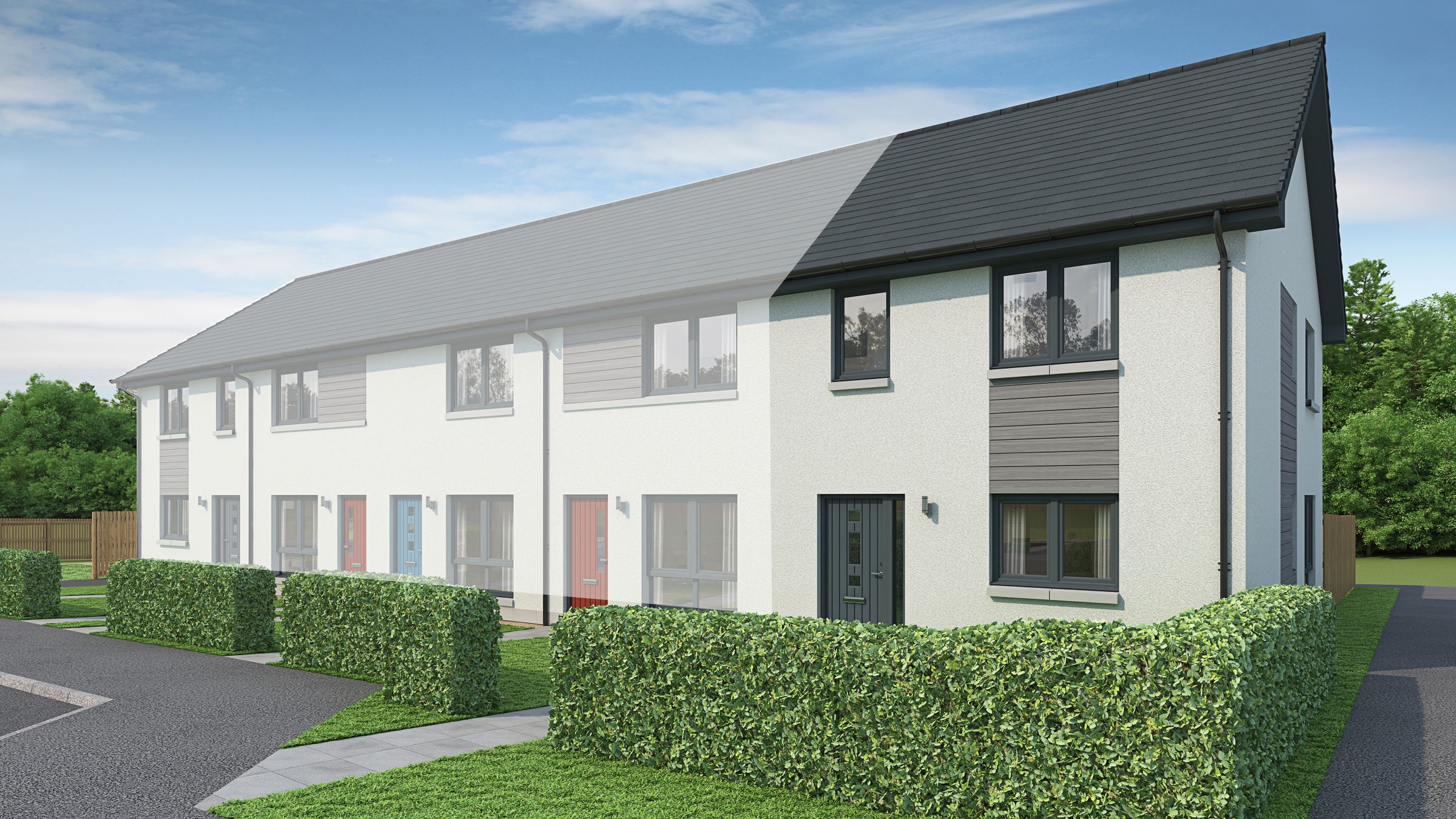 New home, 3 bed terraced house for sale in "Corran" at St. Marys Road