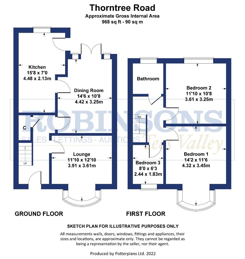 3 bed terraced house for sale in Thorntree Road, Thornaby, StocktonOn
