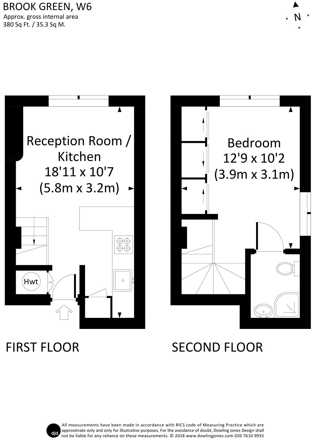 1 bed flat to rent in Brook Green, Brook Green, London W6 Zoopla