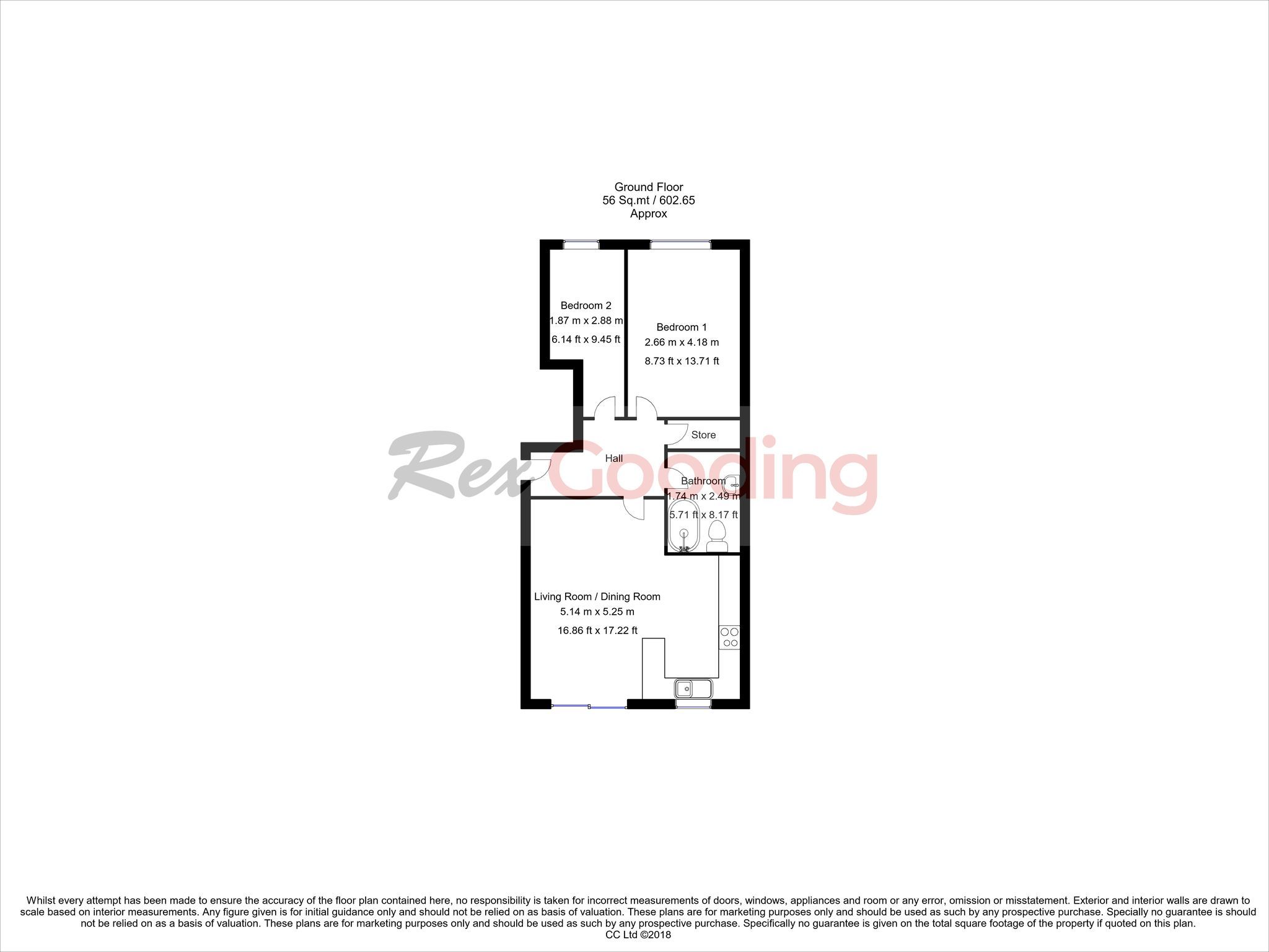 2 bed flat for sale in Fox Road, West Bridgford, Nottingham