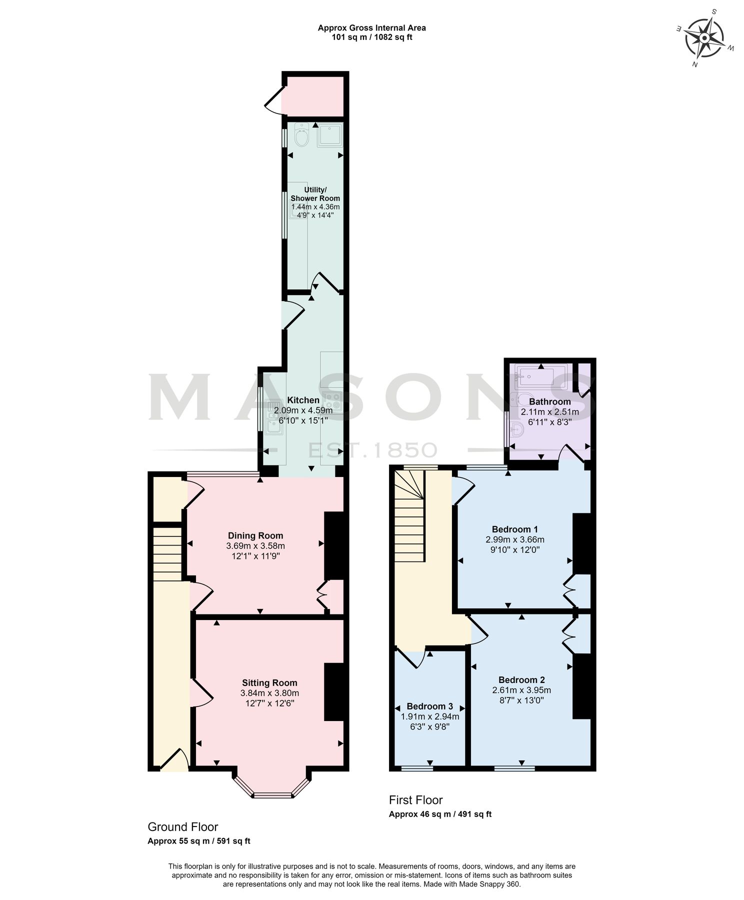 3 bed town house for sale in South Street, Louth LN11 Zoopla