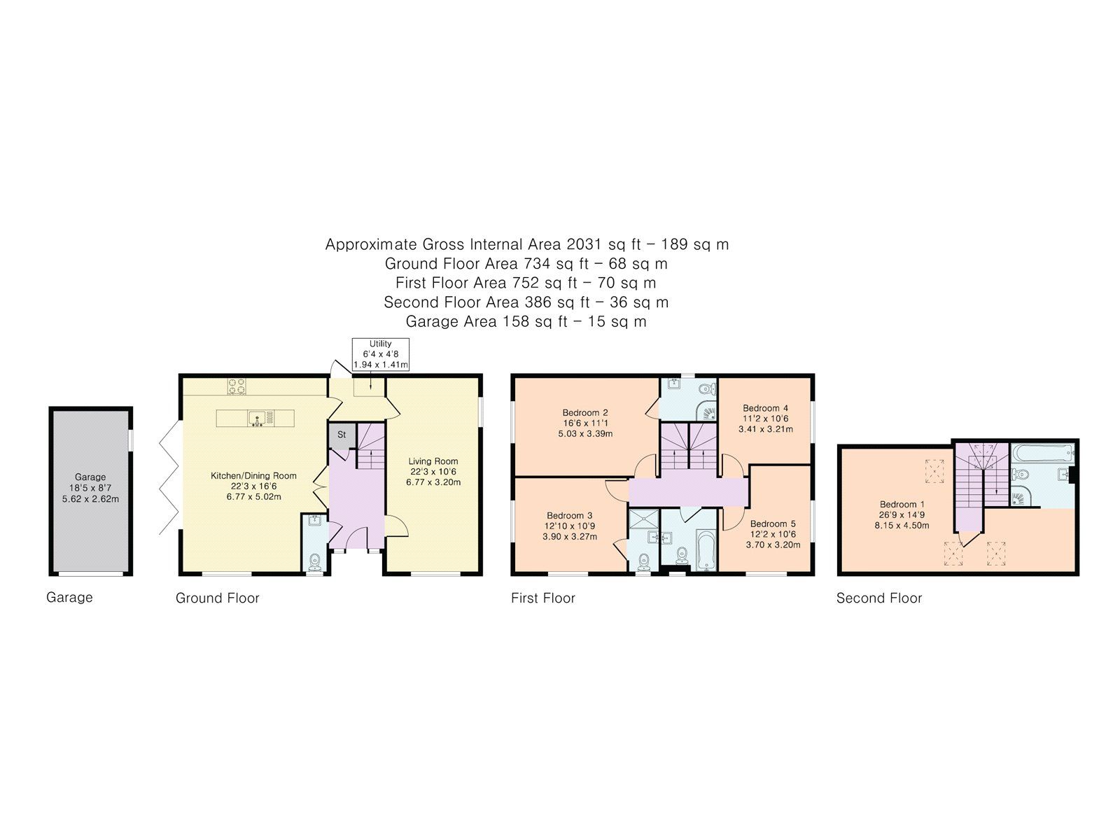New home, 5 bed detached house for sale in Mimms Hall Road, Potters Bar