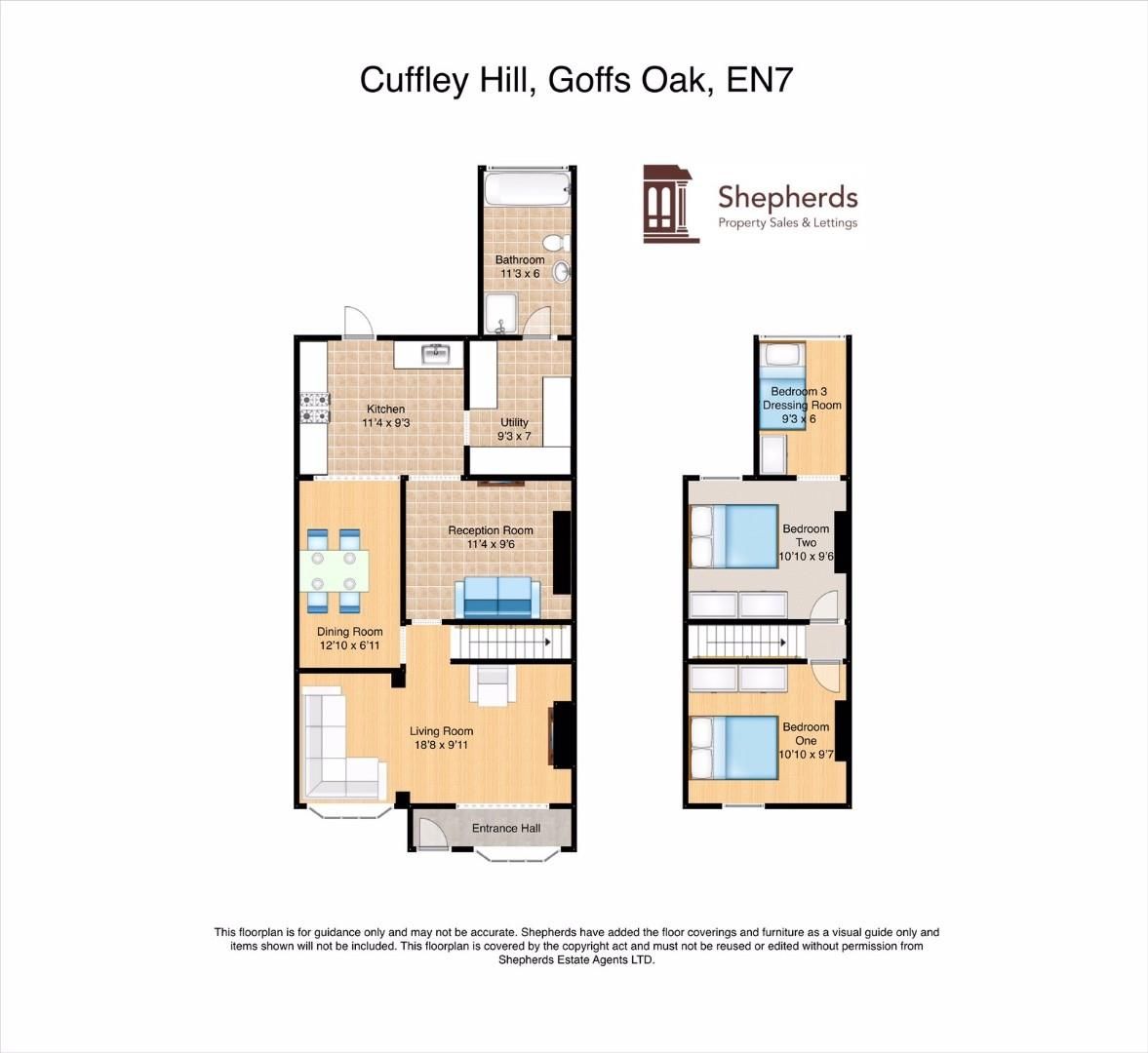 3 bed semidetached house for sale in Cuffley Hill, Goffs Oak, Waltham