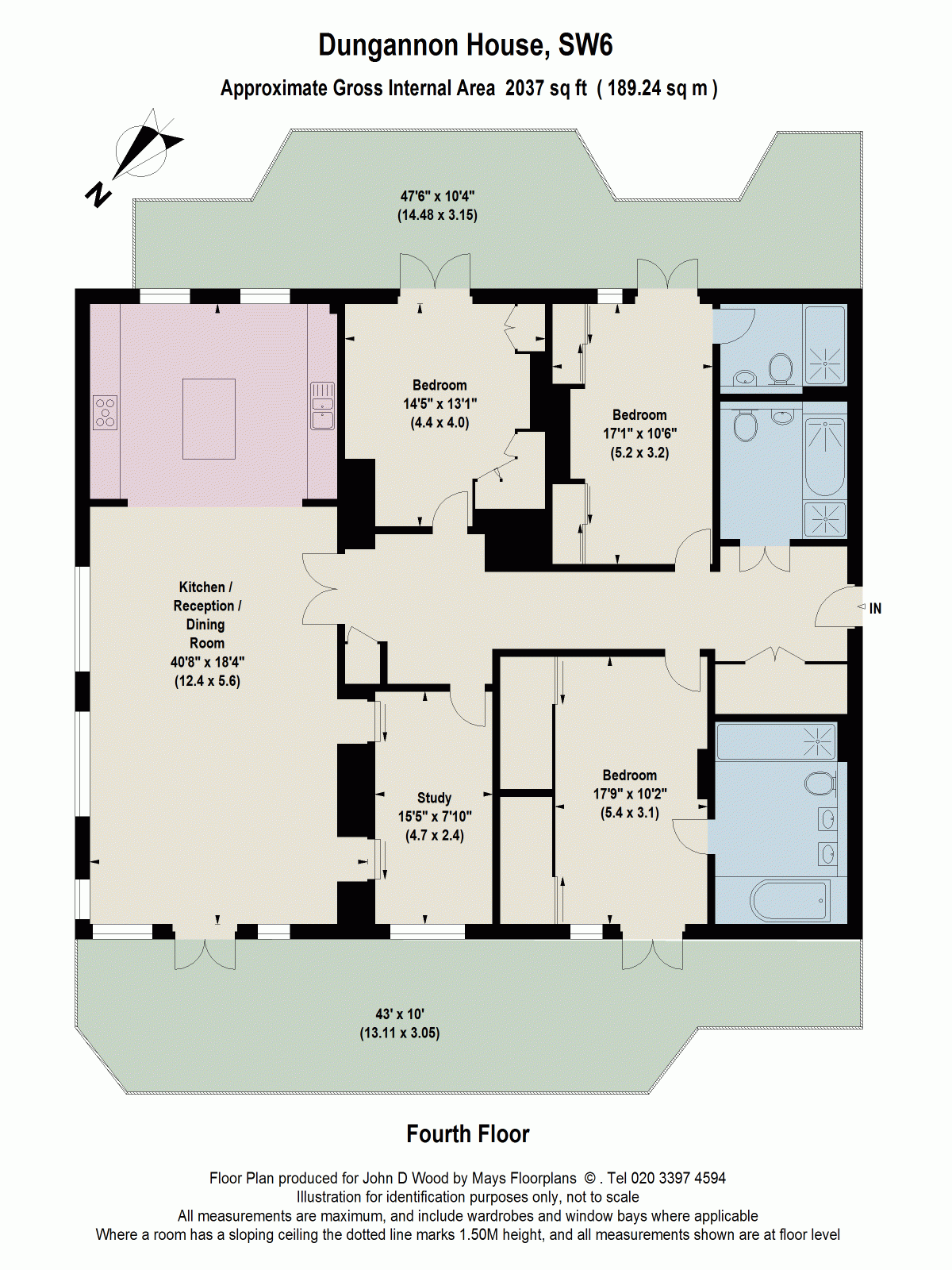 4 bed flat for sale in Dungannon House, London SW6 Zoopla