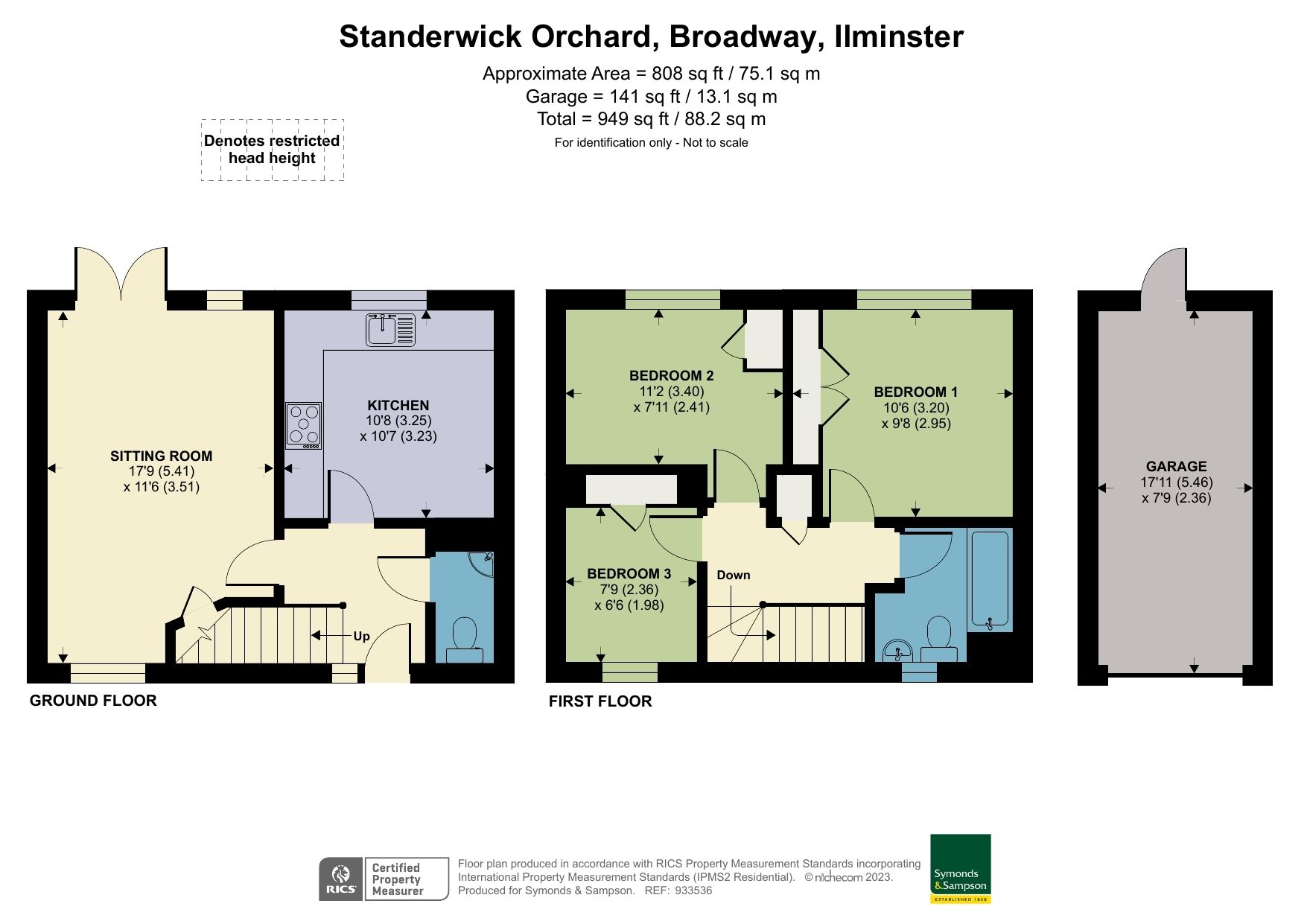 3 bed terraced house for sale in Standerwick Orchard, Broadway